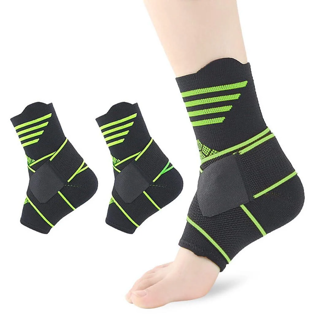 Breathable Ankle Brace Support for Sports Protective Compression Adjustable Sleeve for Basketball and Boxing - Chewtoyo