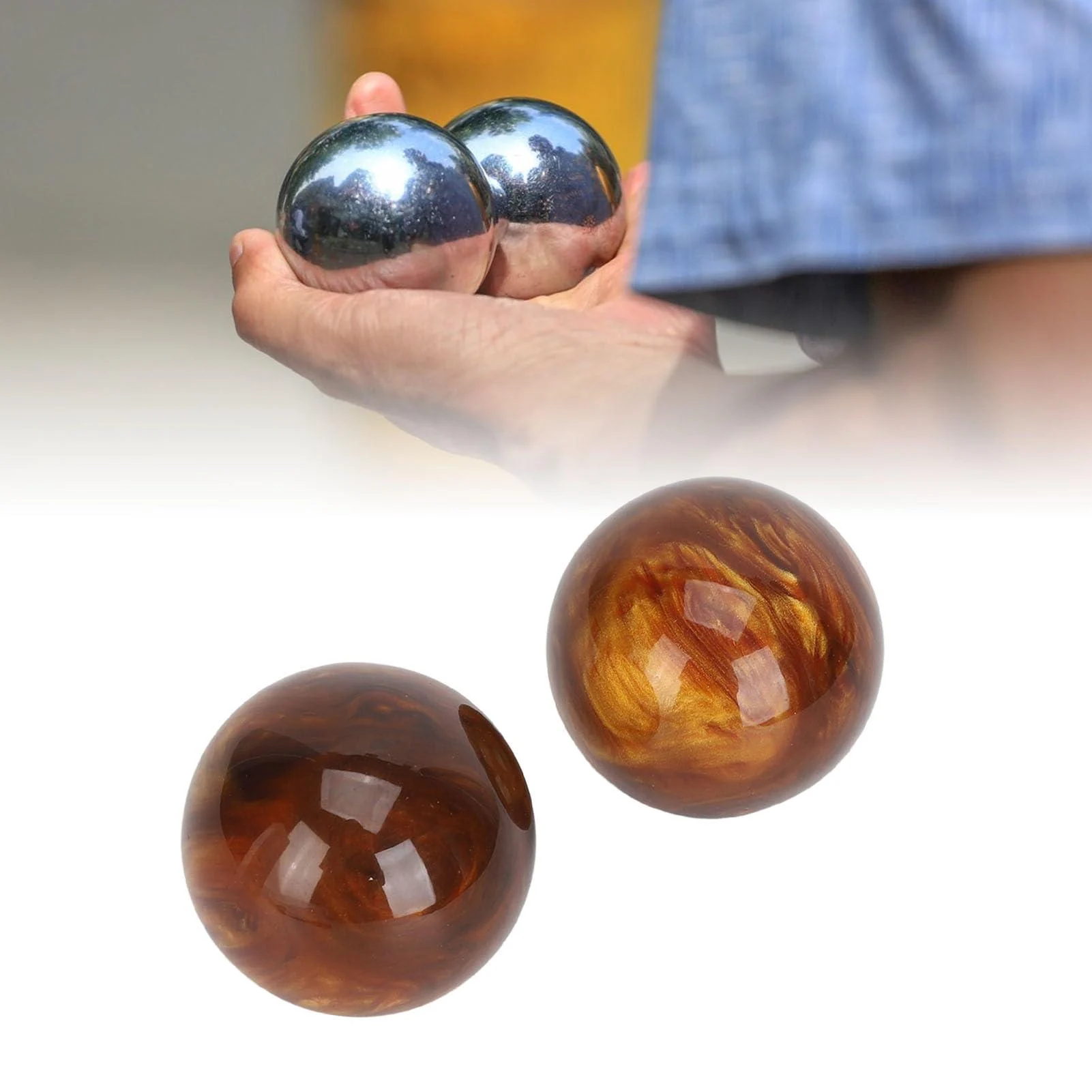 2 inch coral baoding fitness ball handmade mechanism massage acupuncture points reduce stress improve the manage by bending the wrist flexible stretching - Dioche