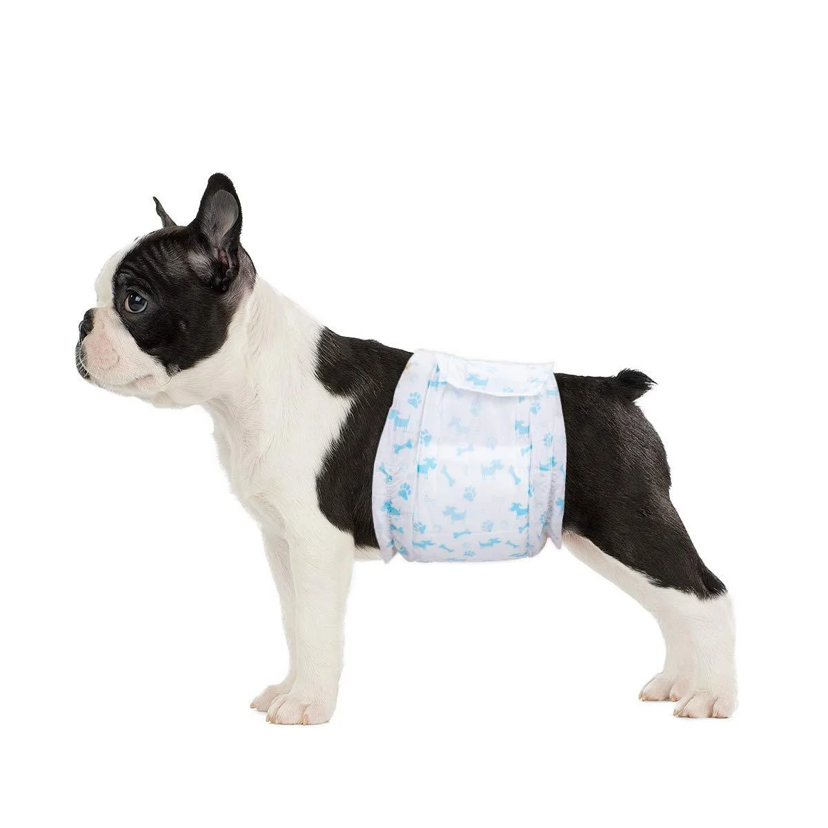 24 Pack S Disposable Dog Diapers for Male Dogs Dog Diapers for Male Dogs Fits Waist 30-48cm Small White S