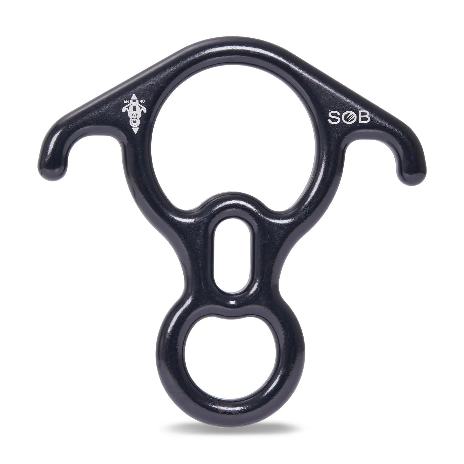 SOB abseiled 40kn abseiling device climbing 8 Descender climbing equipment safety device for relaxation outdoors abseiling climbing hammock