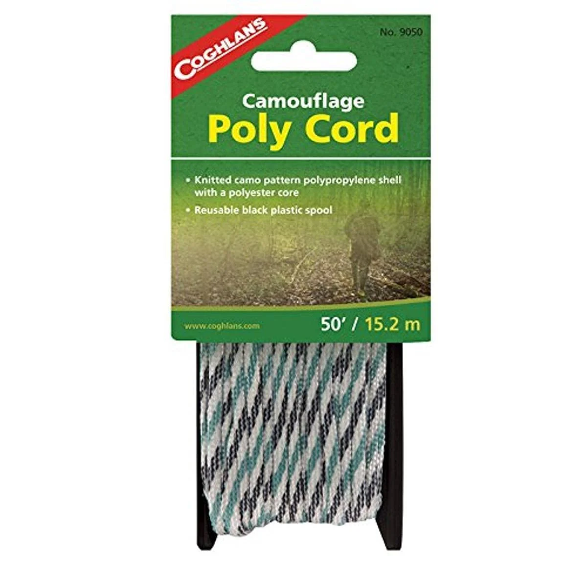 Coghlan's 9050 Camouflage Poly Cord - 50' One Size Multicolor
