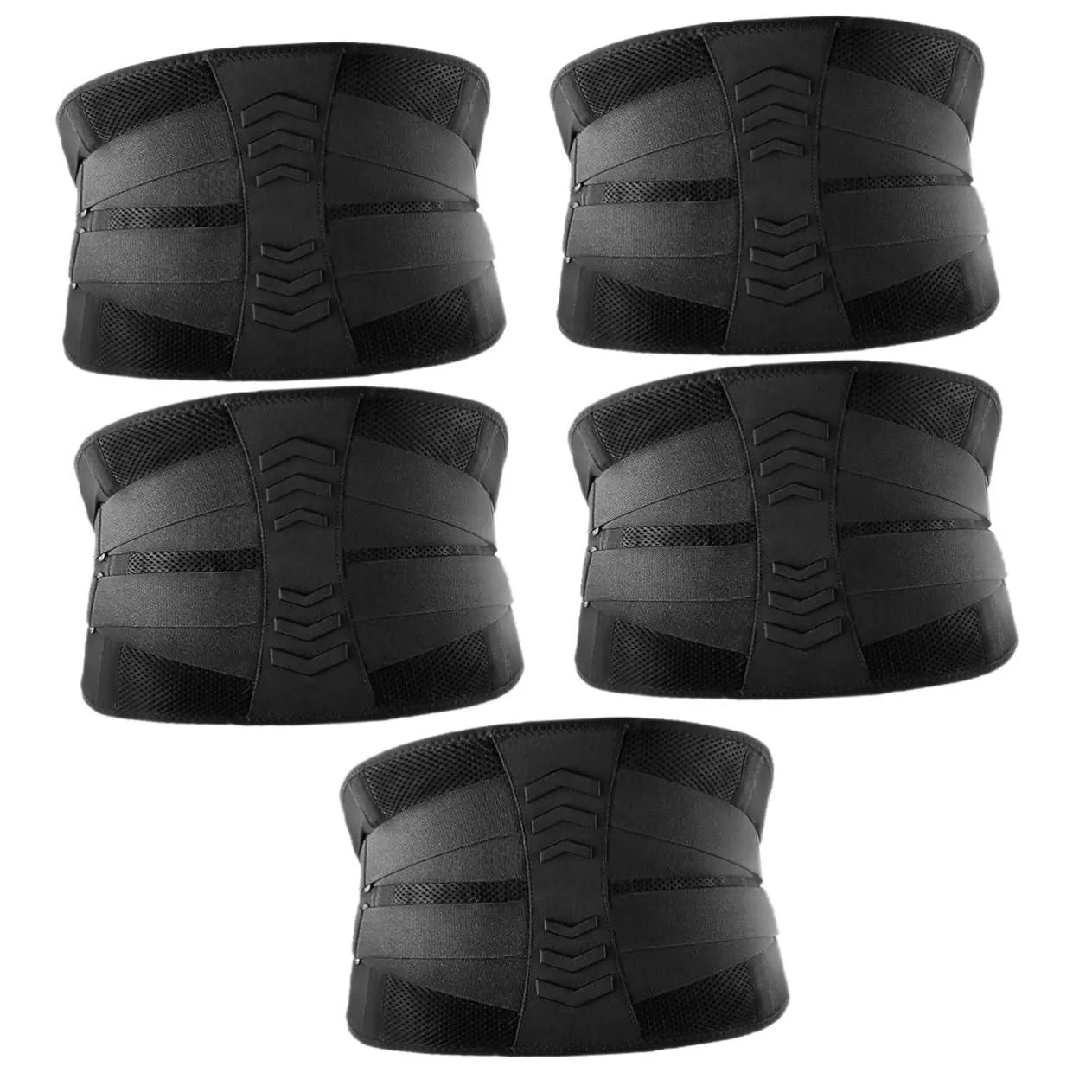 Gatuida 5pcs Protection Belt Support Band Sports Waist Support Breathable Back Brace Unisex Back Brace Breathable Waist Support Strap Fitness Back Brace Lower Back Band
