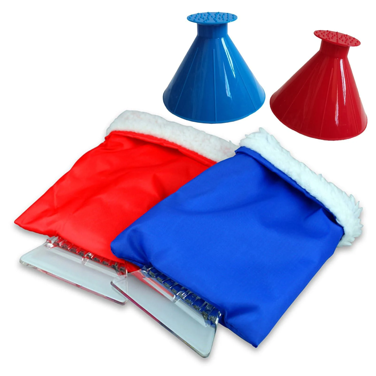 Magic Car Ice Scraper Scraper Ice Cleaner Windshield Scraper for Ice and Snow Magical Ice Scrapers for Car Windshield Car Window Squeegee and Ice Scraper with Glove - POOULR