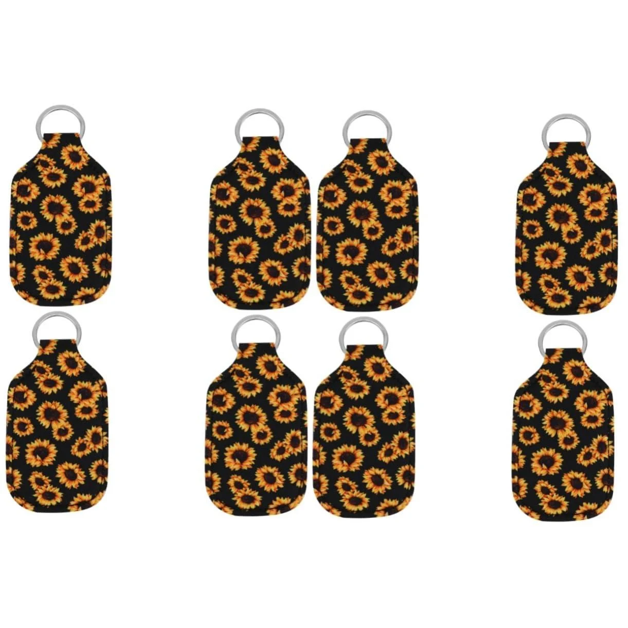 Healeved 8 STK key rings with liquid bottle-set holder Keychain Refillable Bottle Bottle Bottle holder holder for mediumX2PCs such as shown