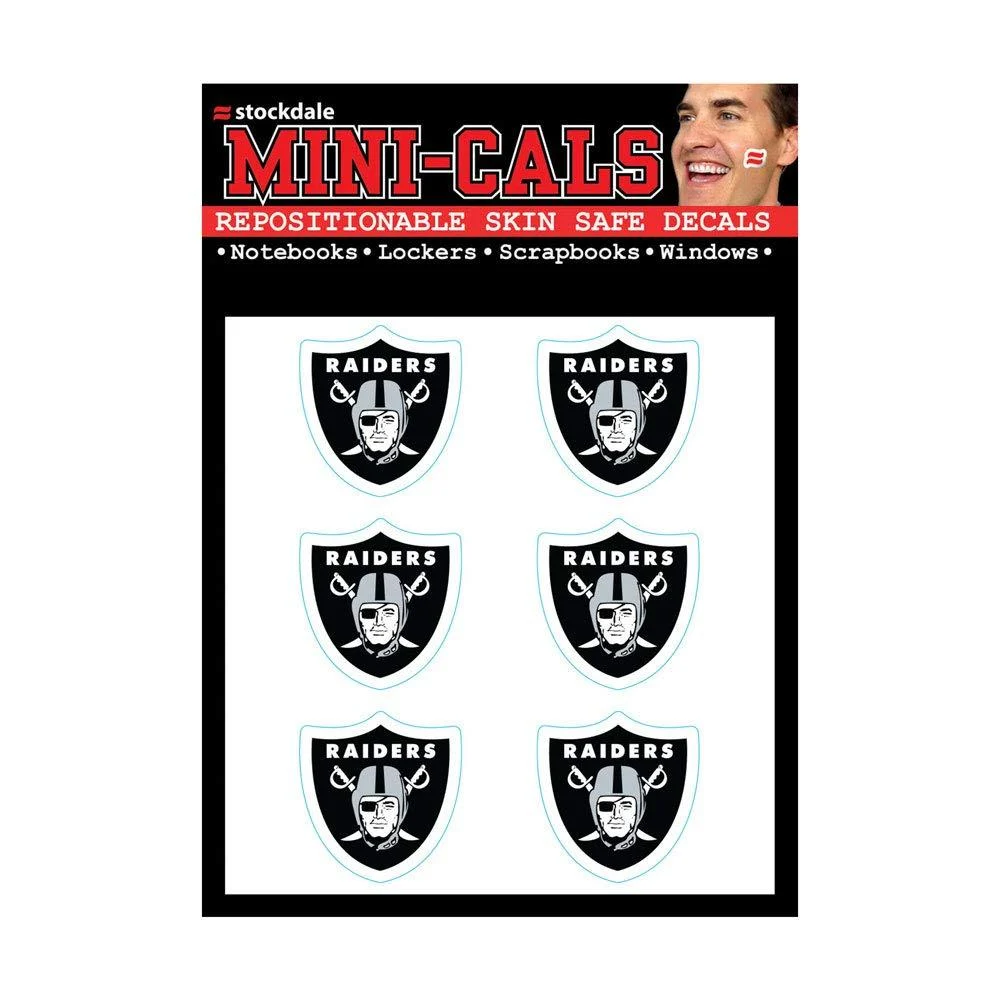 Wincraft 6-pack face stickers 3cm - NFL Las Vegas Raiders