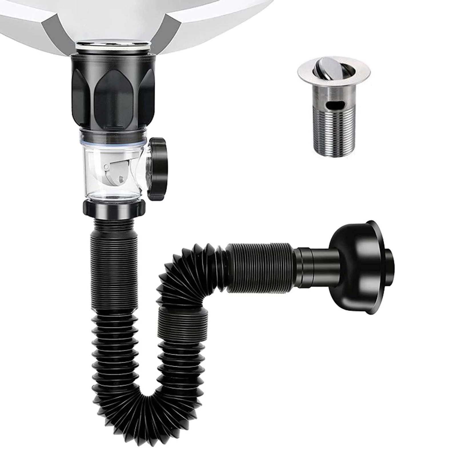 Washbasin Drainer Versatile Sink Plug With Filter Practical Washbasin Drainer Simple Installation For Home Waste Drainer - Xuanxi