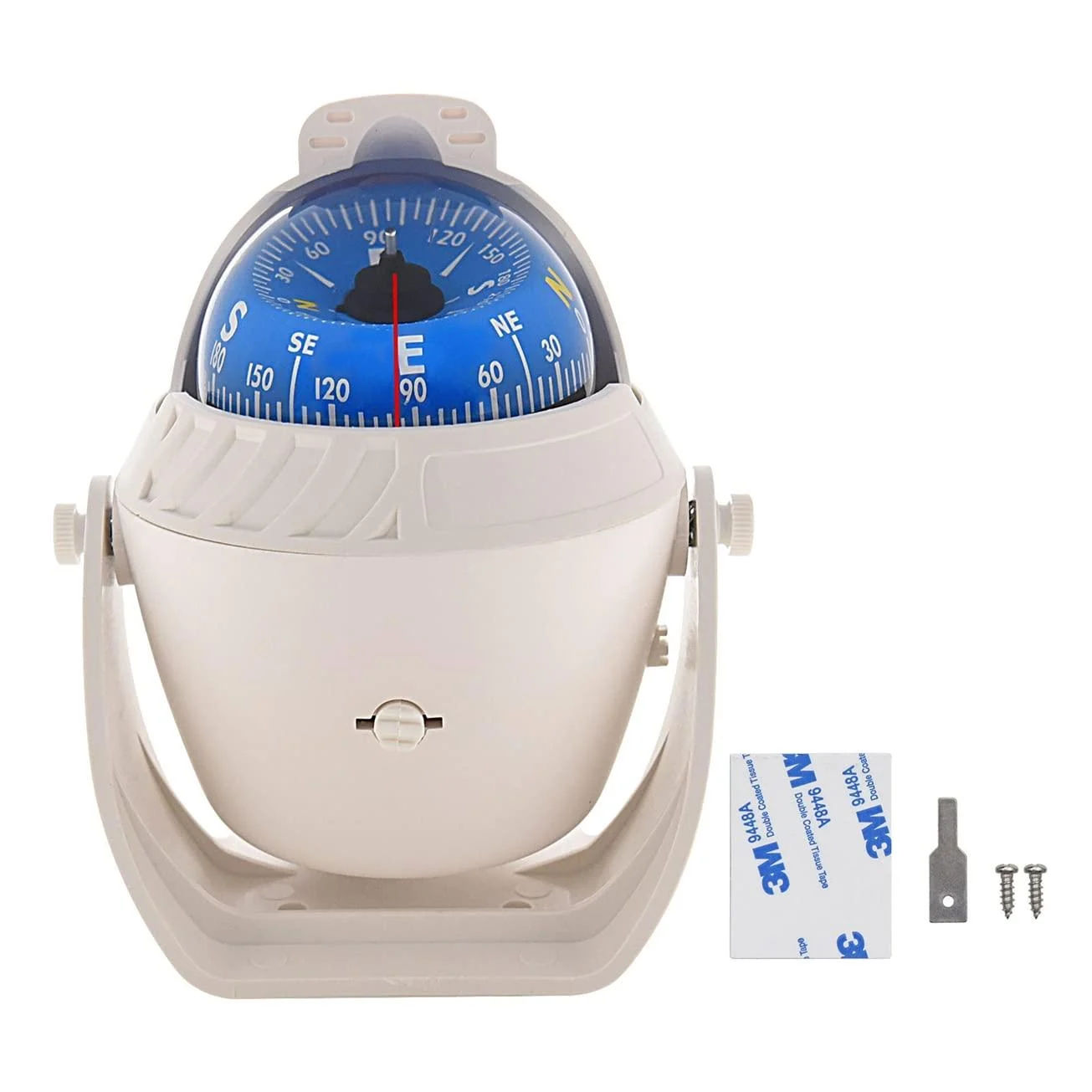 ITYAGUY Marine Compass LED Light Navigation Pivoting Electronic Automotive Compasses for Boat Car Truck Blue