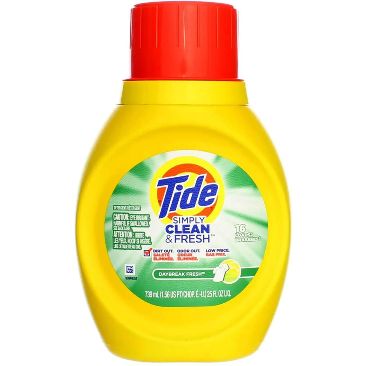 Tide Simply Clean and Fresh Daybreak Fresh Scent Liquid Laundry Detergent 25 Fluid Ounce - 6 per case.
