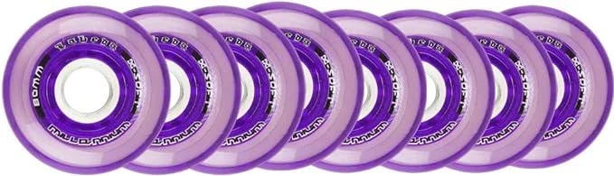 Labeda Millennium Gripper Hilo Wheels 80mm 76mm Purple Indoor Roller Hockey - Generic