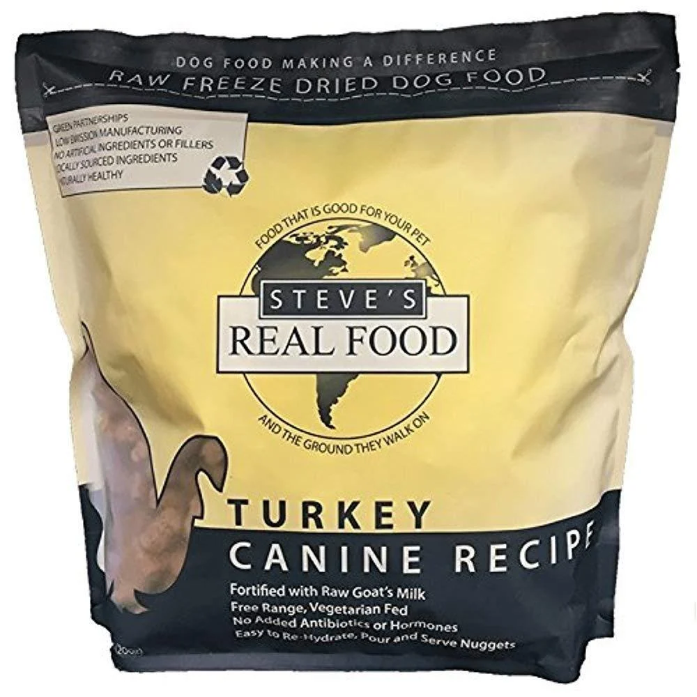 Steve's Real Food Freeze-Dried Raw Nuggets 1.25# Turkey
