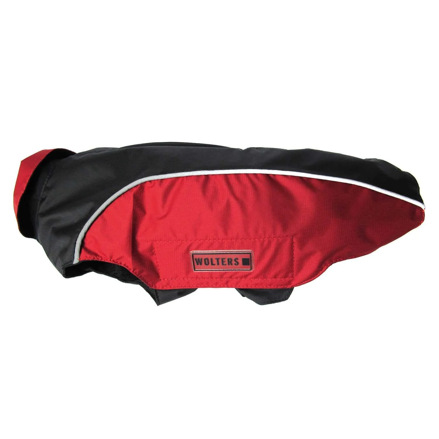 Wolters | Rain jacket Easy Rain in black/red | Back length 24 cm 24 cm black/red - Wolters Cat & Dog