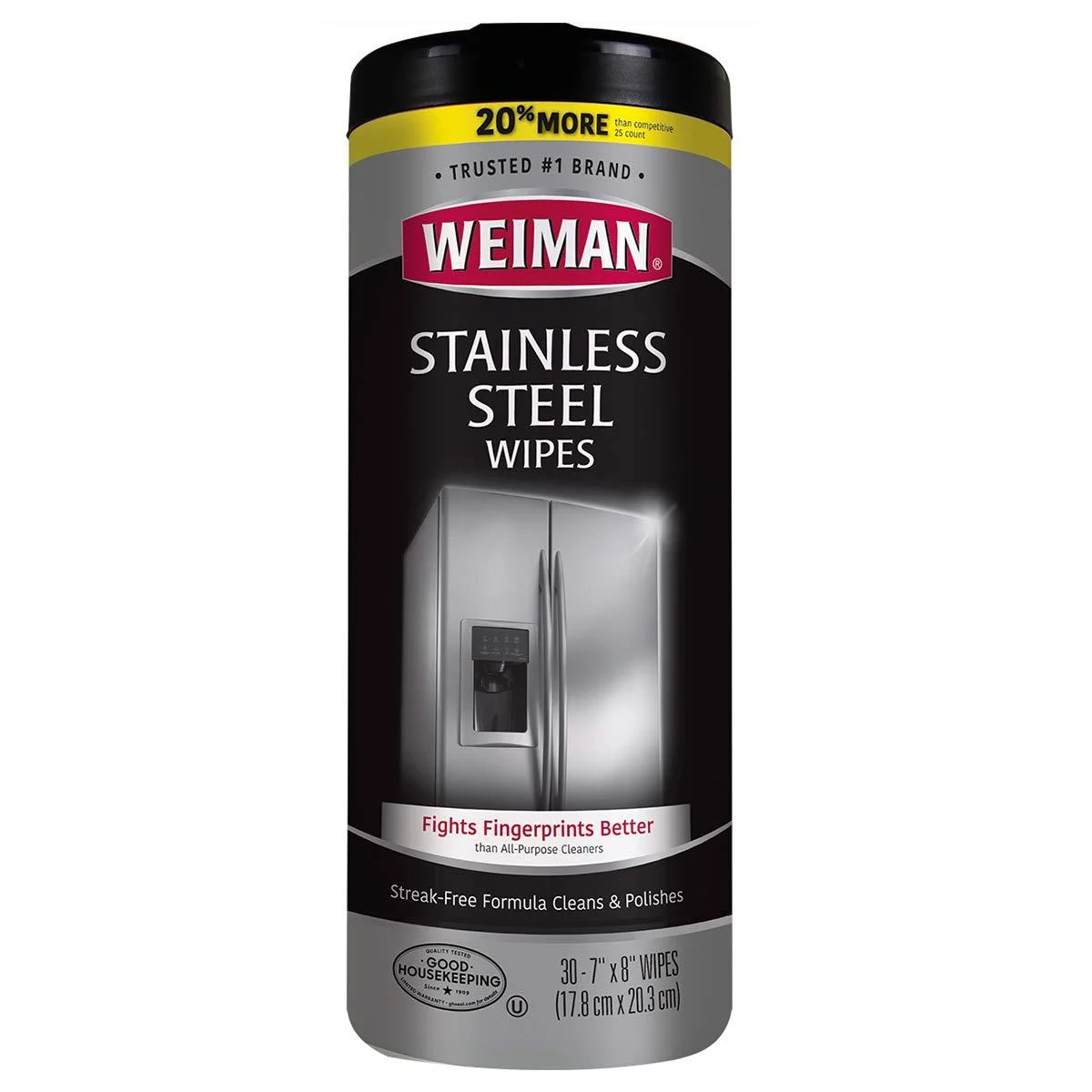 STNLS STL WIPES 30CT - Weinman