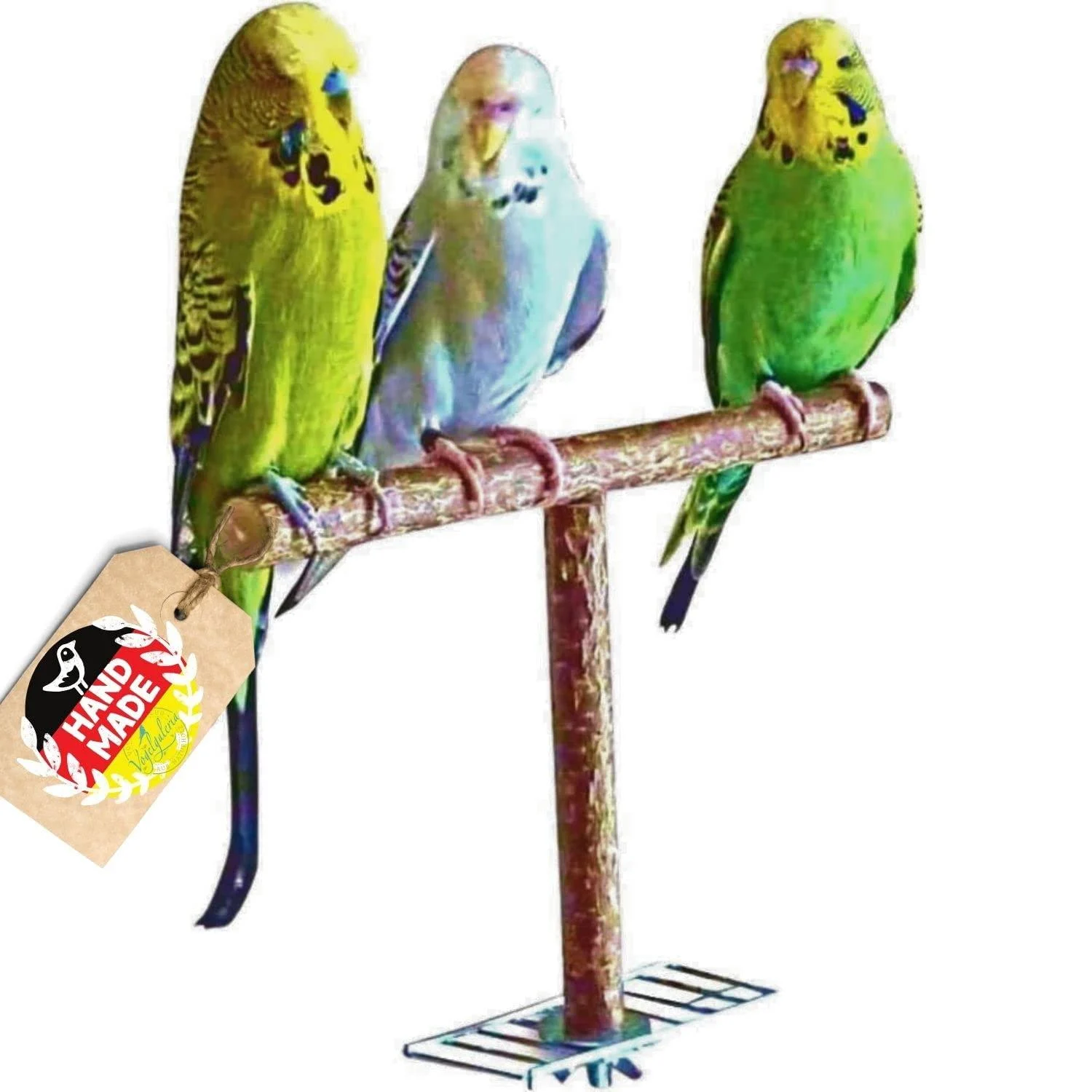 Approach aid/approach bar for the bird cage or aviary. Great handmade bird accessories made from the best natural wood - Vogelgaleria