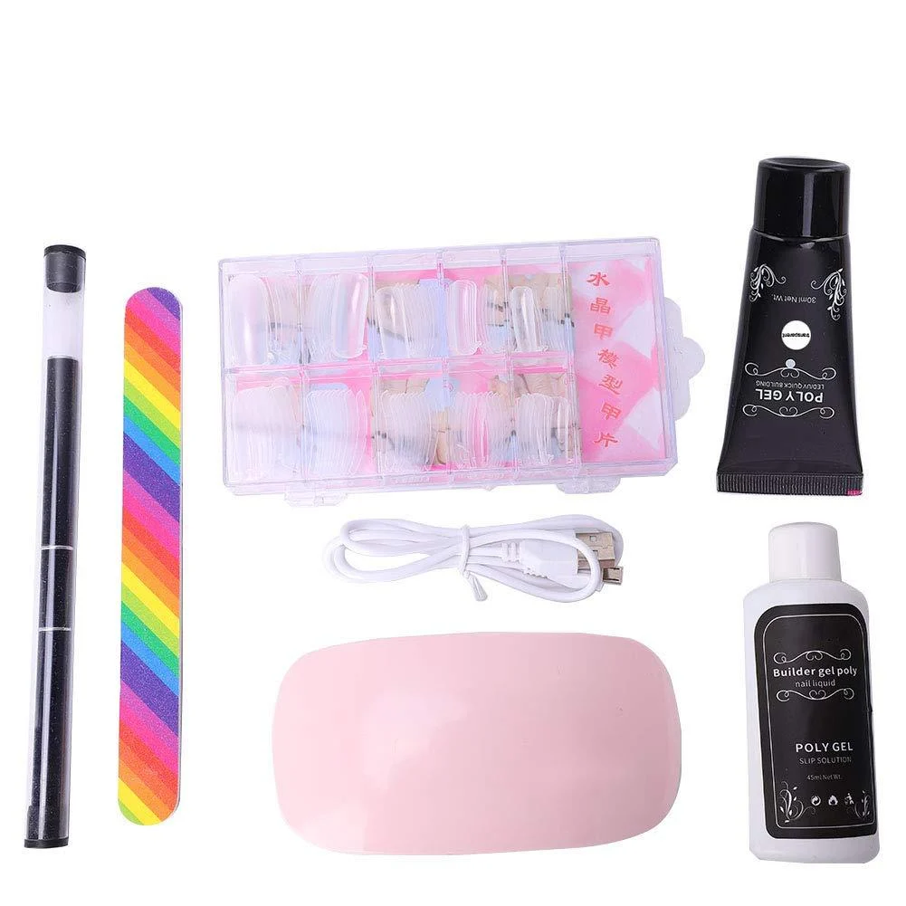Nail dryer lamp file extension glue builder gel manicure extension tool nail art tools set 02 nail tool set nail -tip artificial nails & accessories
