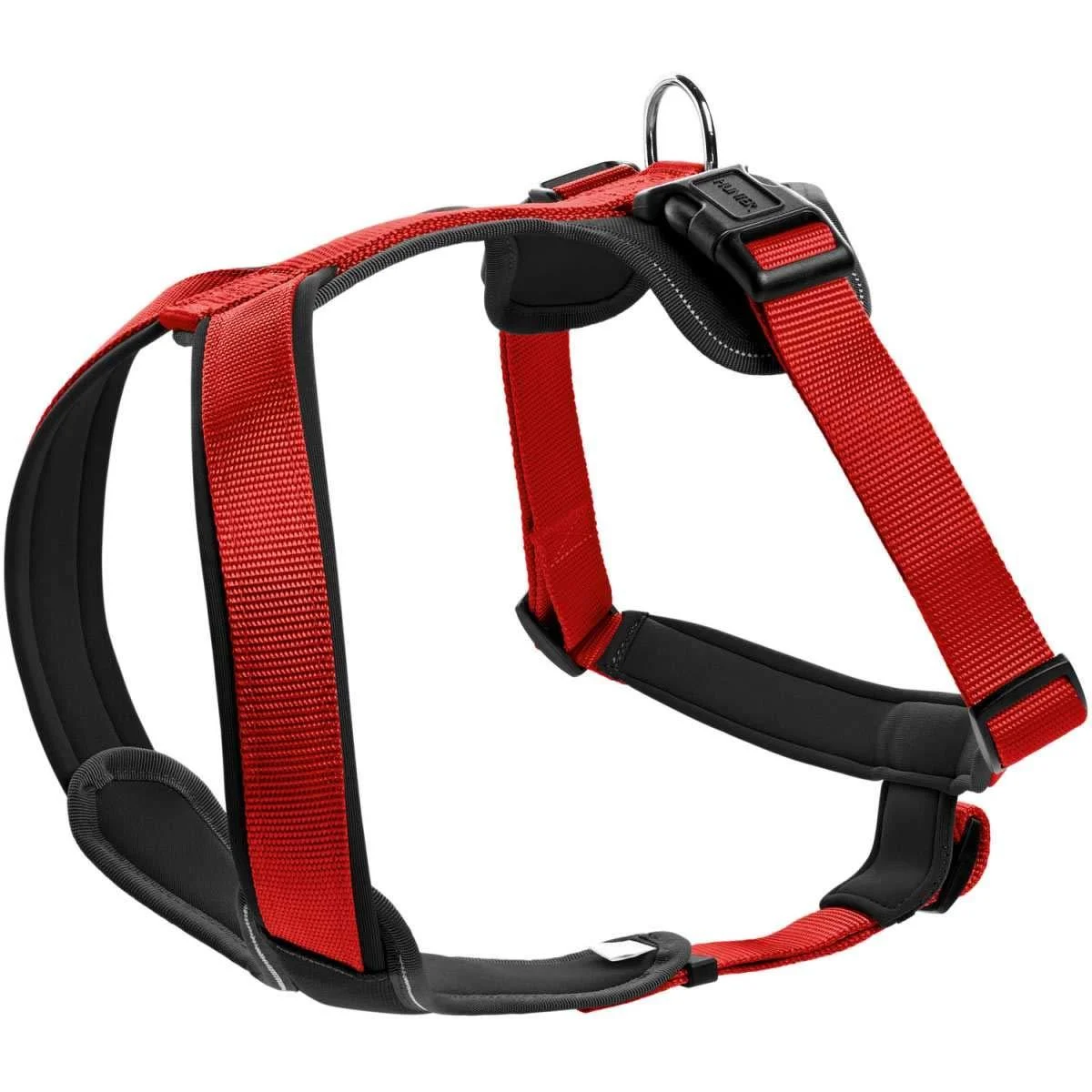 HUNTER NEOPRENE dog harness nylon padded with neoprene L 72 - 91 cm red/black red/black 72 - 91 cm
