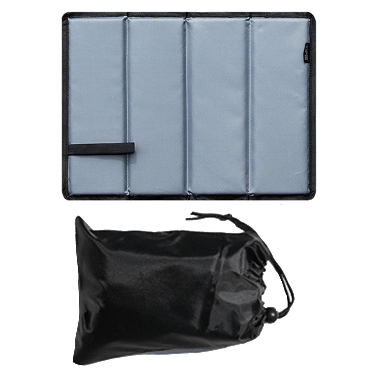 Outdoor Seat mat/foldable seat cushion/thermal seat cushion with carrying bag waterproof sortable seat pad thermal seat pad mat garden stadium hunting camping cushion protection against cold wetness gray + storage bag - Luckxing