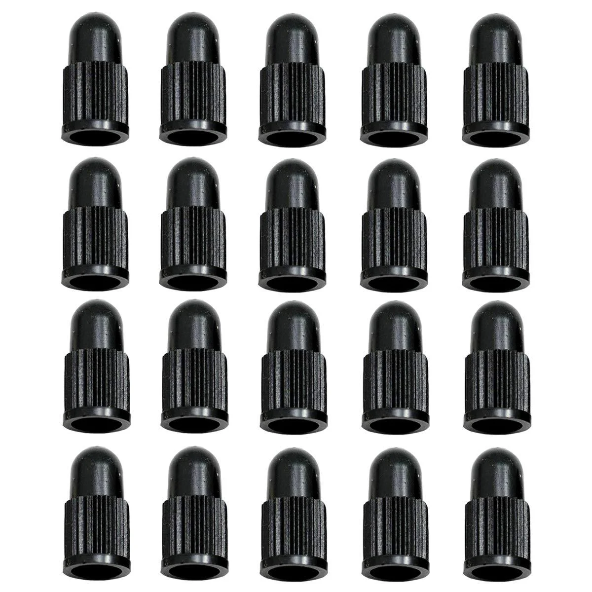 20pcs Plastic Tyre Presta Valve Dust Caps for Bike Bicycle, Black - TBS Better Life