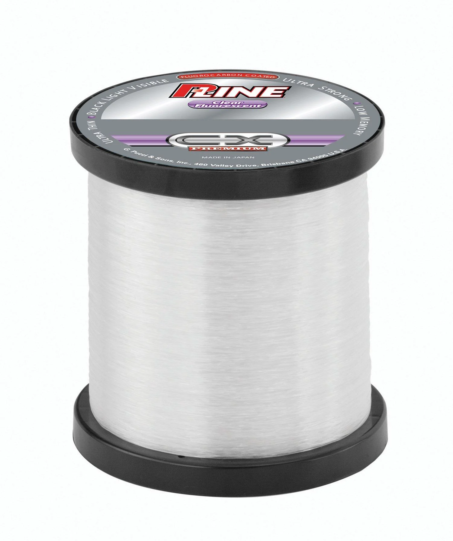 P-Line CX Premium Clear Fluorescent Fishing Line 1000 YD Spool 6-Pound Clear