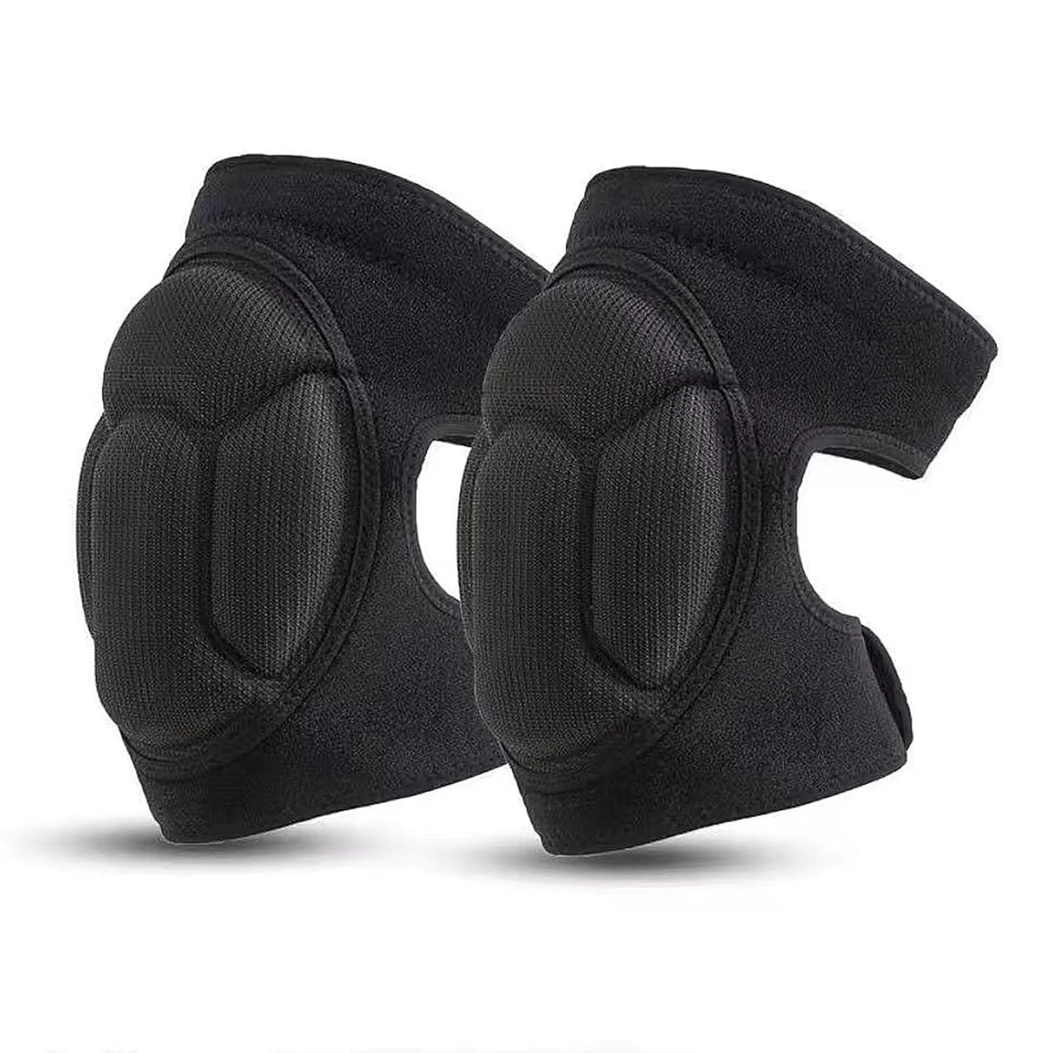 CECOMBINE Knee Pads For Men/Women - Thick Foam Work Knee Pads Stretchy - 2 PCS (Black)