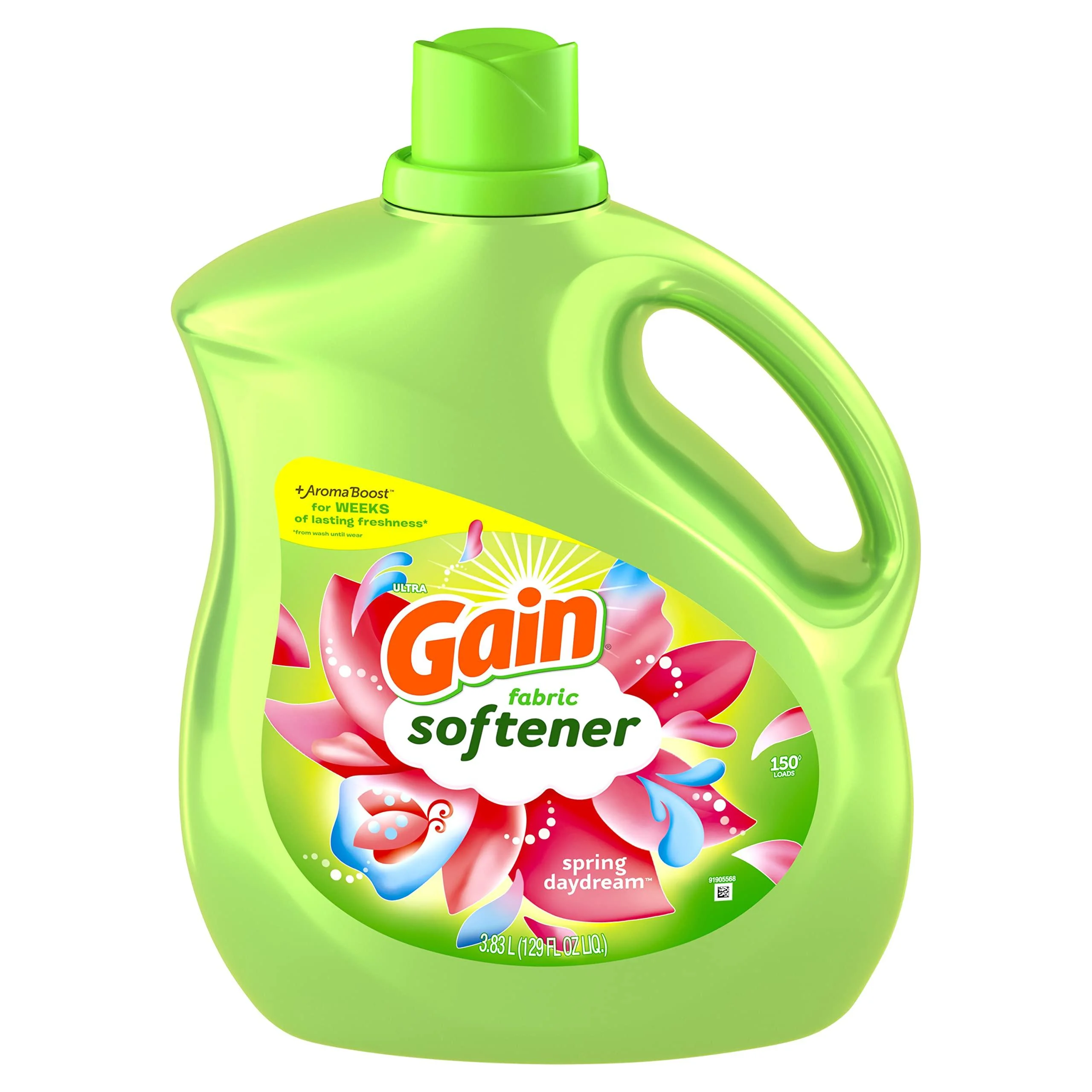 Gain Fabric Softener, Spring Daydream, 129 fl oz, 150 Loads