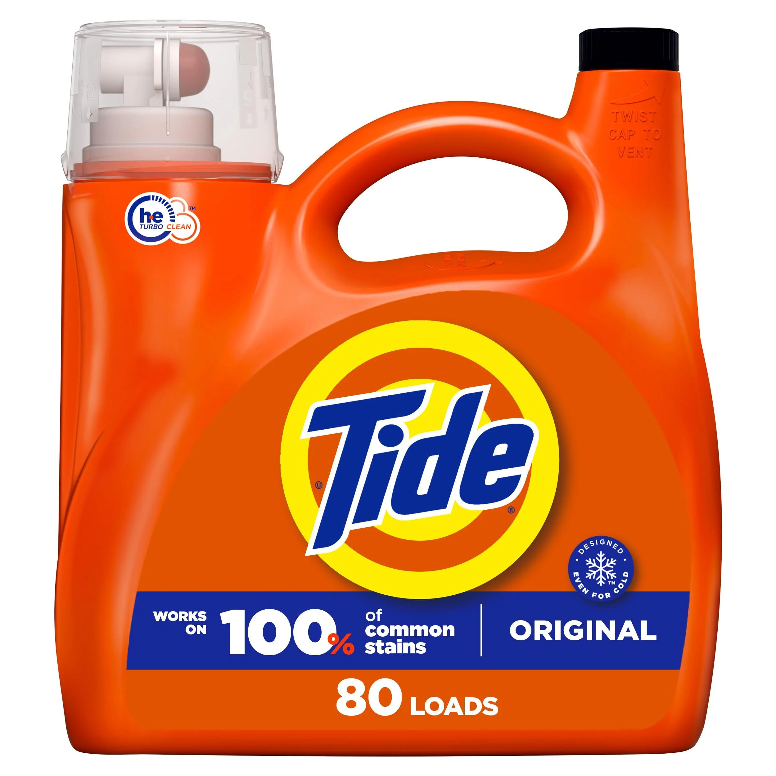 Tide Liquid Laundry Detergent Original Scent 105 fl oz 80 Loads