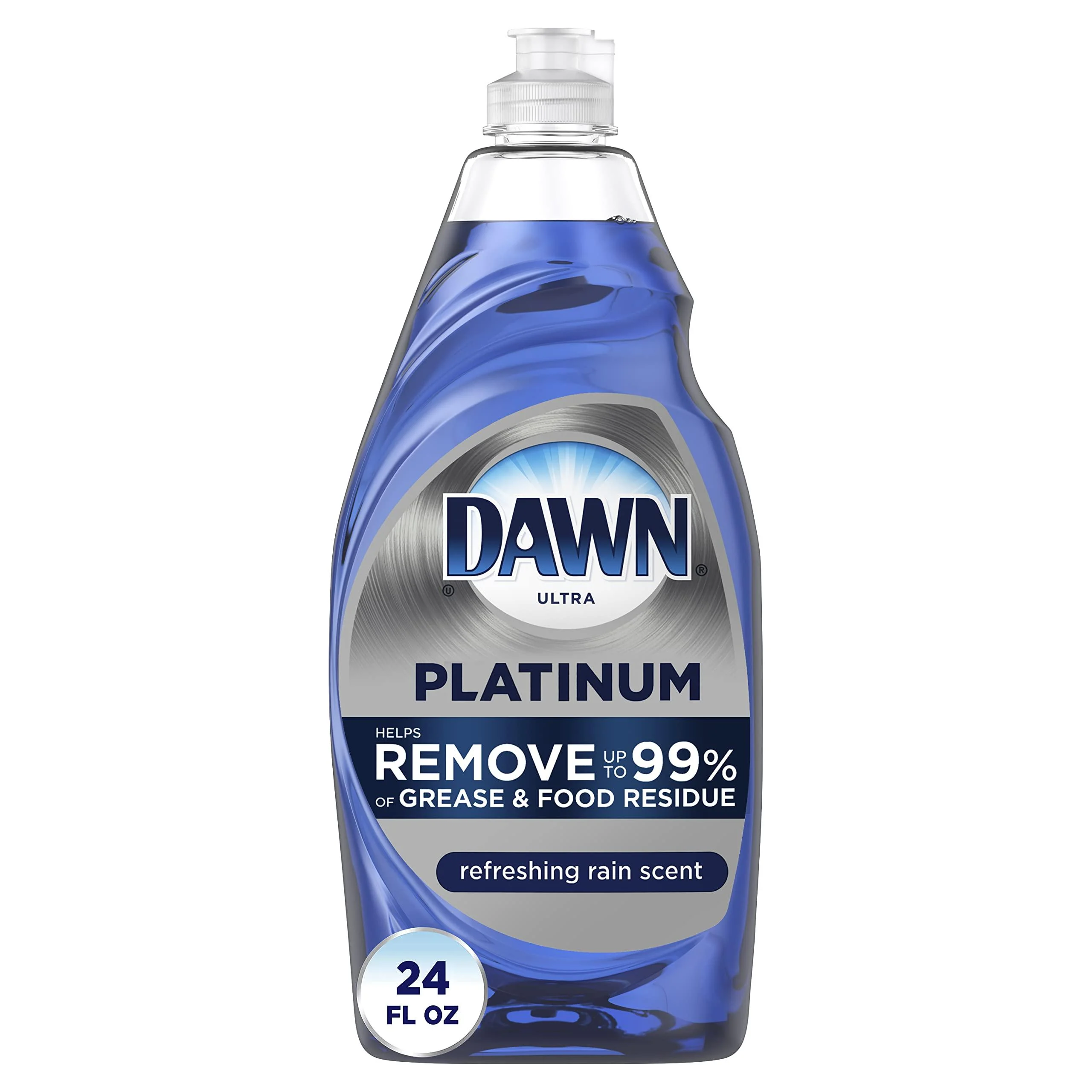 Dawn Platinum Dishwashing Liquid Dish Soap Refreshing Rain 24 fl oz