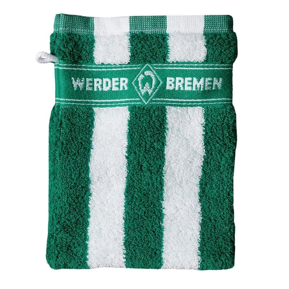 Werder Bremen GOTS washcloth one size green/white
