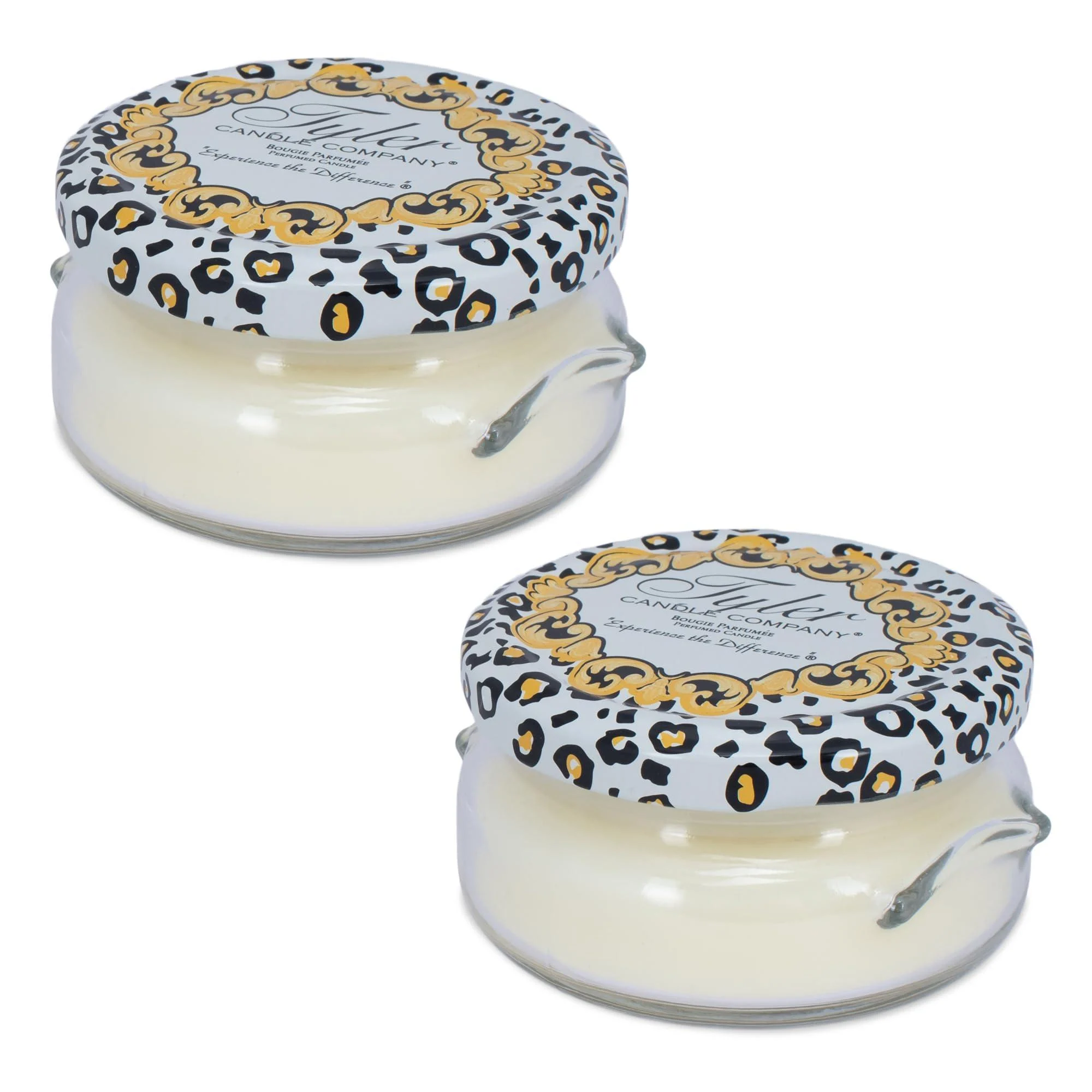 Tyler Creamy White 3.4 Ounce Glass Aromatherapy Scented Jar Candle Pack of 2 Unprecedented