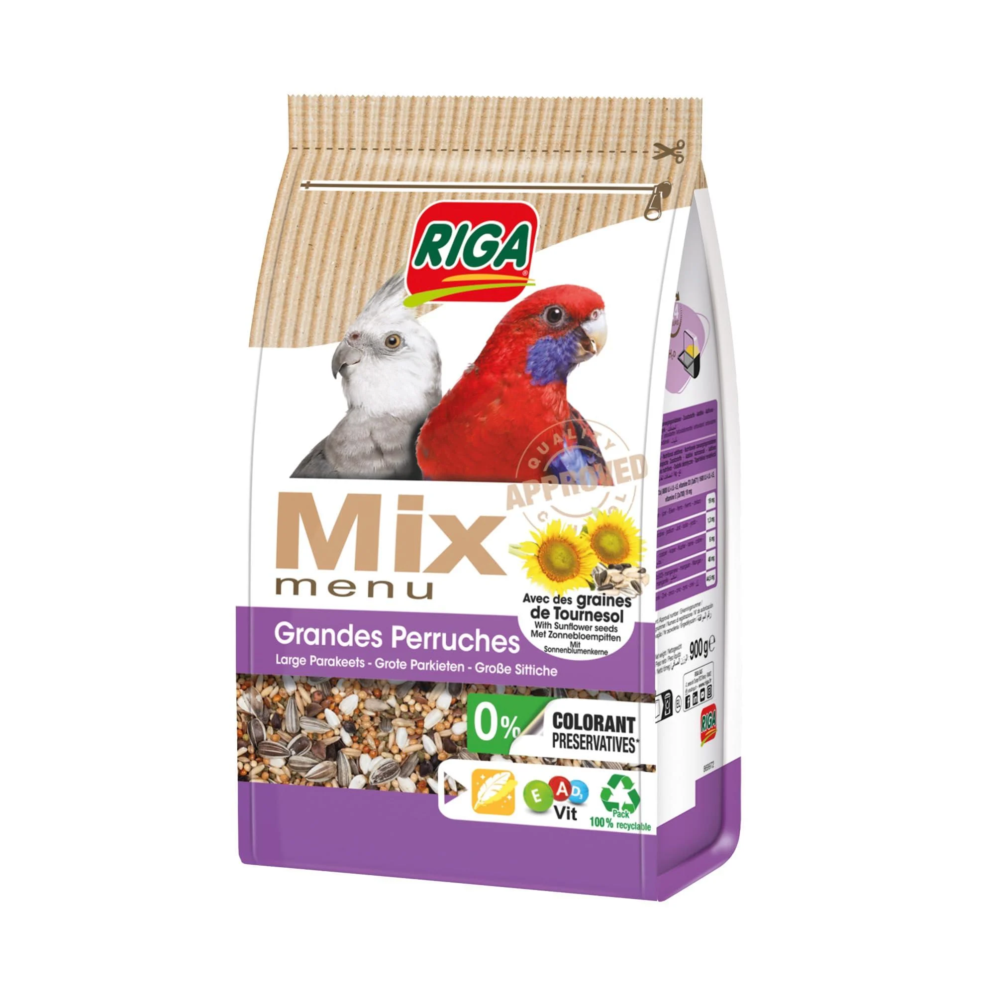 RIGA MIX Large Parakeets 900G