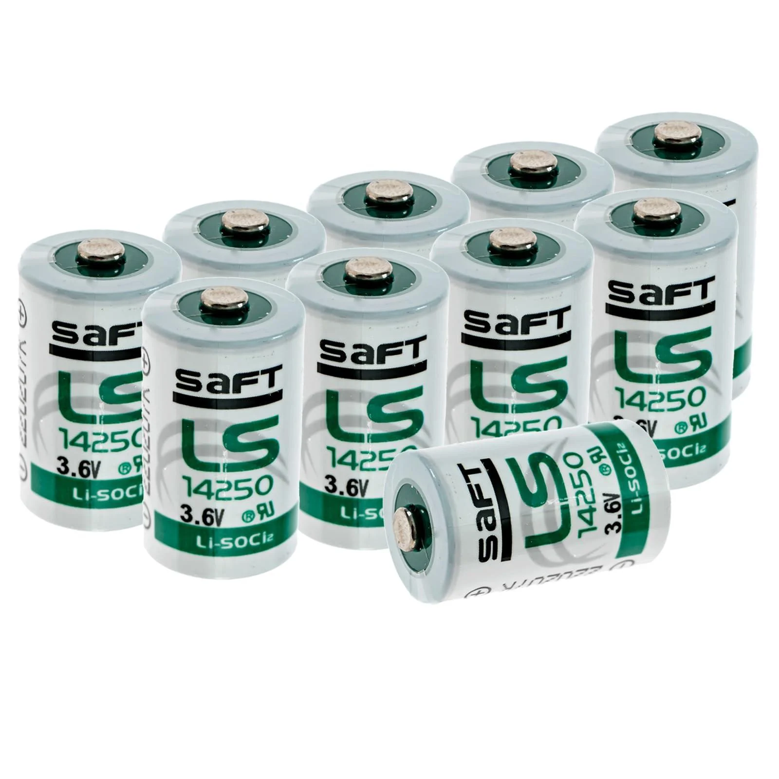 Synergy Digital Replacement Batteries Compatible with LS3BA Replacement (Li-SOCl2 3.6V 1200 mAh) Ultra High Capacity combo-pack includes: 10 x LS14250 Batteries