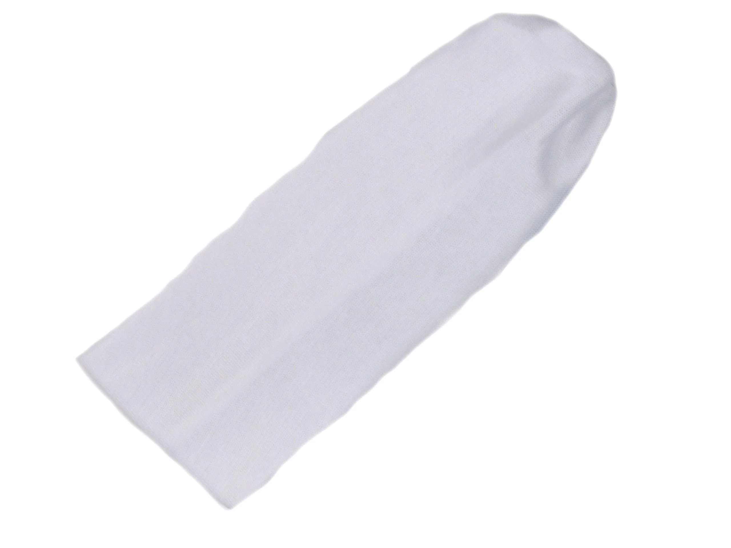Unisex 7cm White Sport Dance Training Stretch Headband Bandeaux - Generic