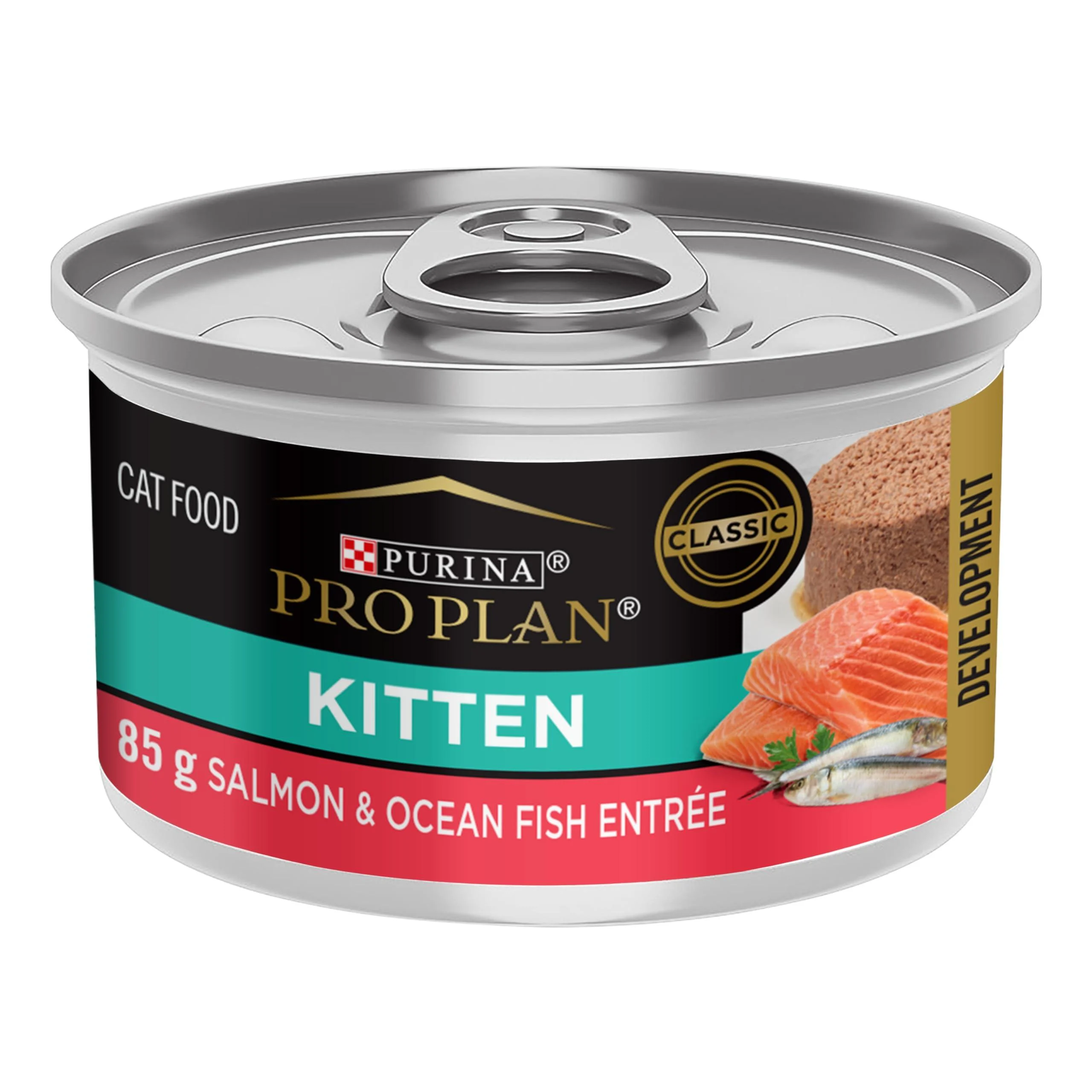 Purina Pro Plan Wet Kitten Food Salmon & Ocean Fish Entree - 85 g Can (24 Pack)