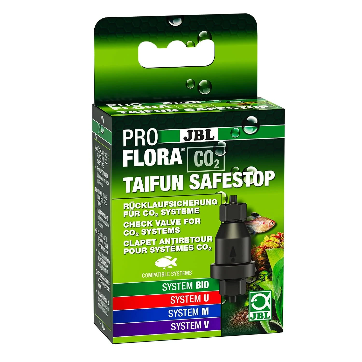 JBL PROFLORA CO2 TAIFUN SAFESTOP water backflow prevention device for CO2 systems for 4/6 mm hose diameter