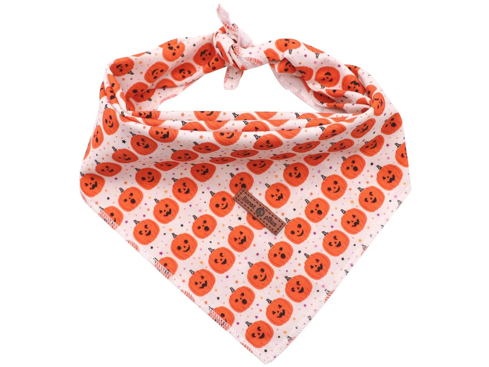 lionet paws Bandana for Dog Headscarves Dog Scarf Triangular Scarf for Small Medium and Large Dogs L (Pack of 1) Pumpkin