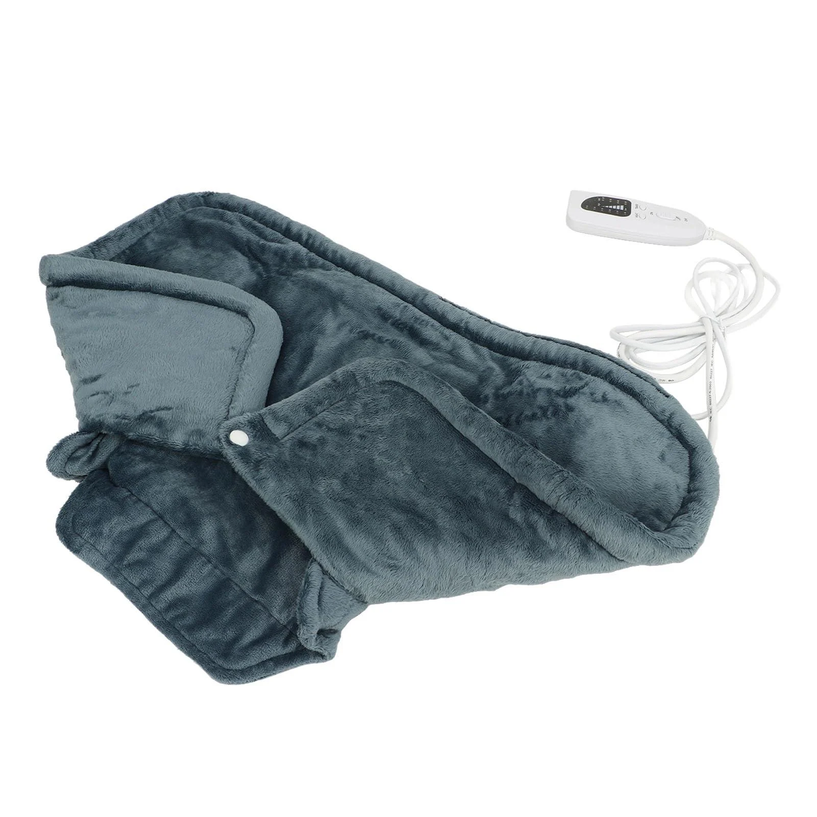 Socobeta electrical fast warming scarf dark gray neck-shoulder-back heating pillow 6-stage temperature adjustment EU connector 220-240 V