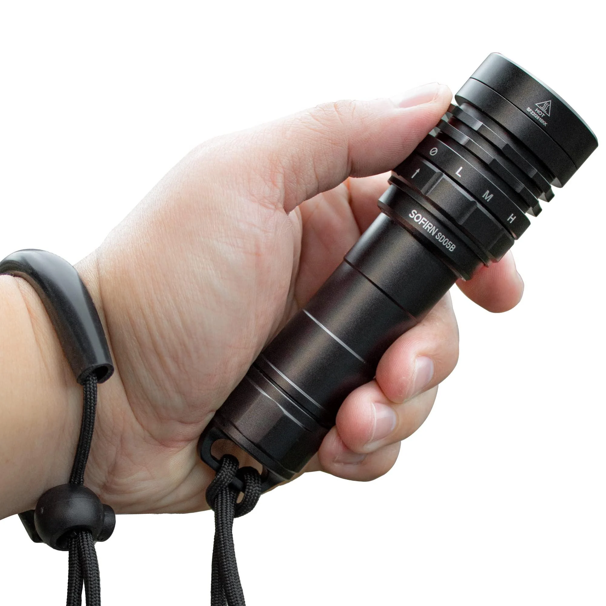 sofirn Dive Light, SD05B 3000 Lumen Super Bright Scuba Diving Flashlight, 100 Meters IPX8 Waterproof Night Underwater Flashlight, Submersible Light for Caving Sea Diving