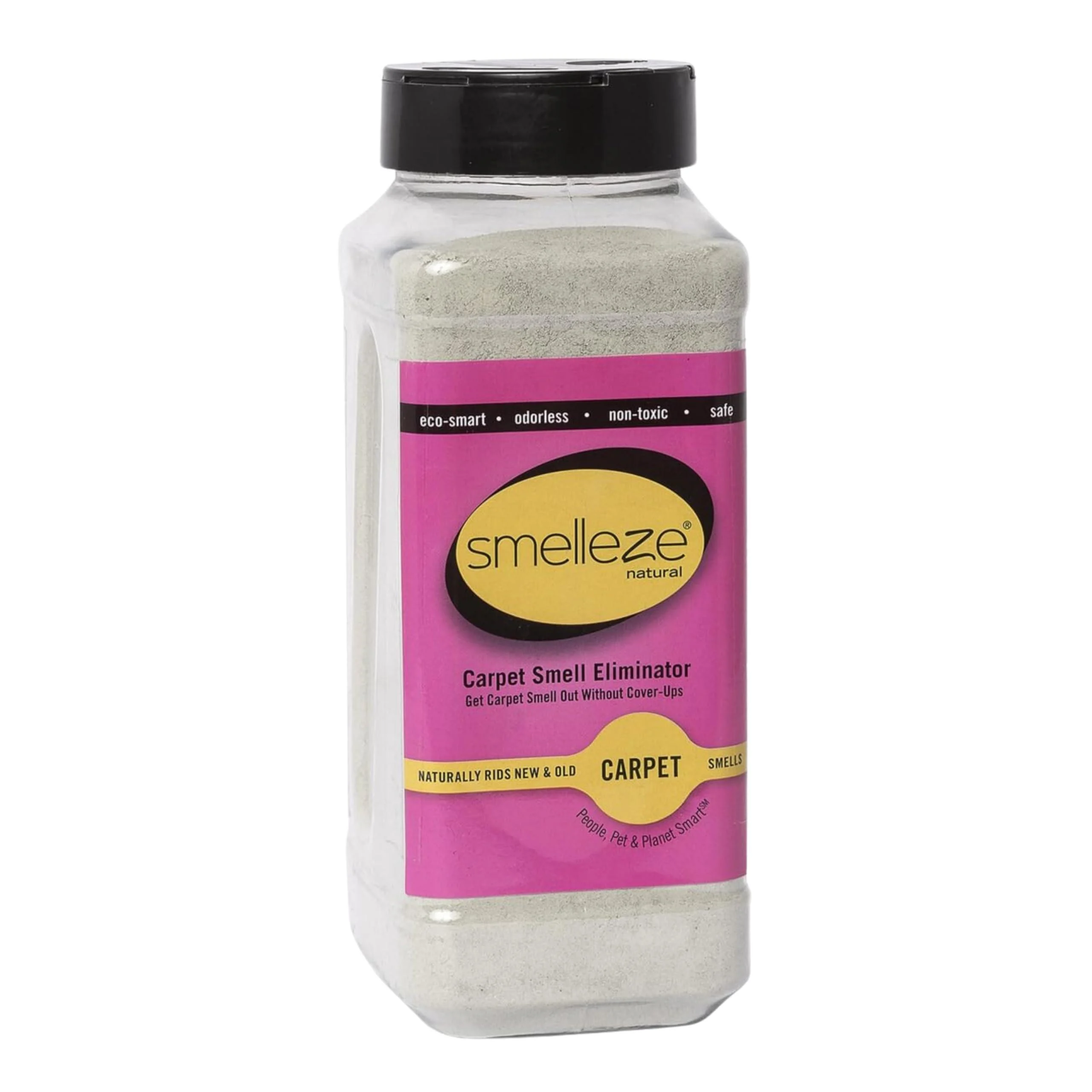SMELLEZE Natural New Carpet Smell Deodorizer Carpet Odor Eliminator Powder - Deodorizes All New Carpets Rugs & Upholstery 2 lb. Powder