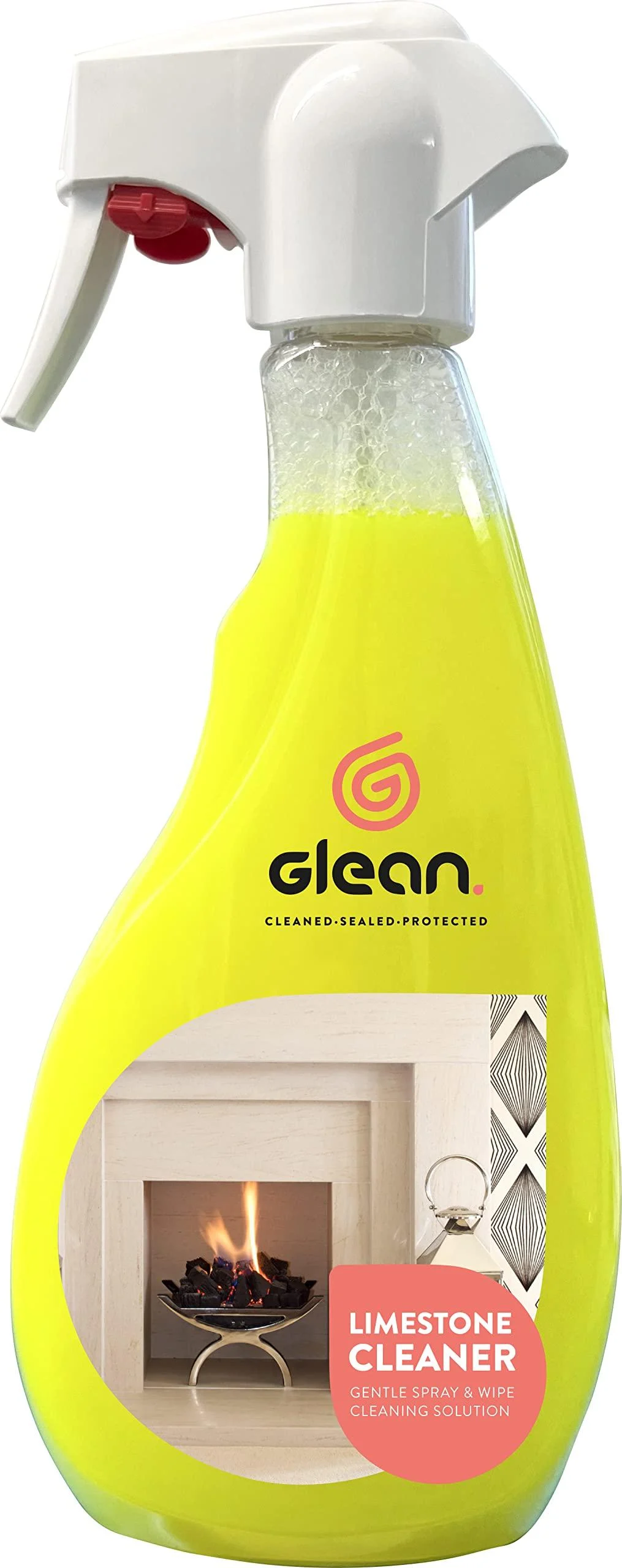 GLEAN Limestone Cleaner Spray - Cleans Soot Smoke Grease & Tar Stains - 500ml