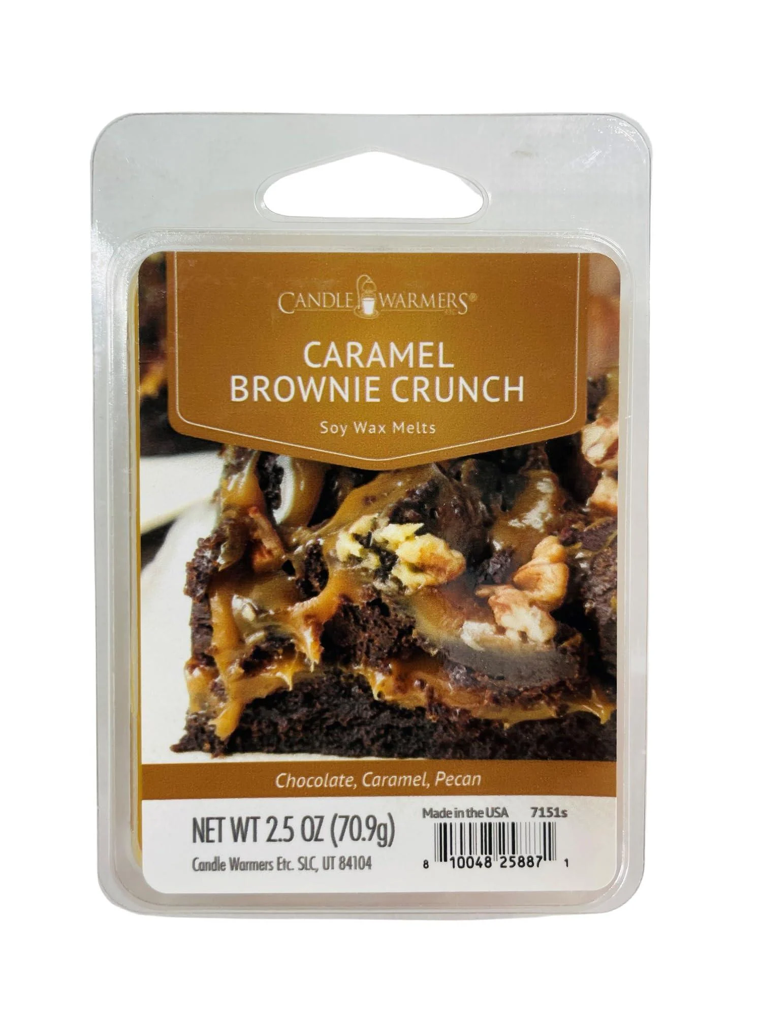 Candle Warmers Soy Wax Melts Caramel Brownie Crunch Set of 4 - Generic