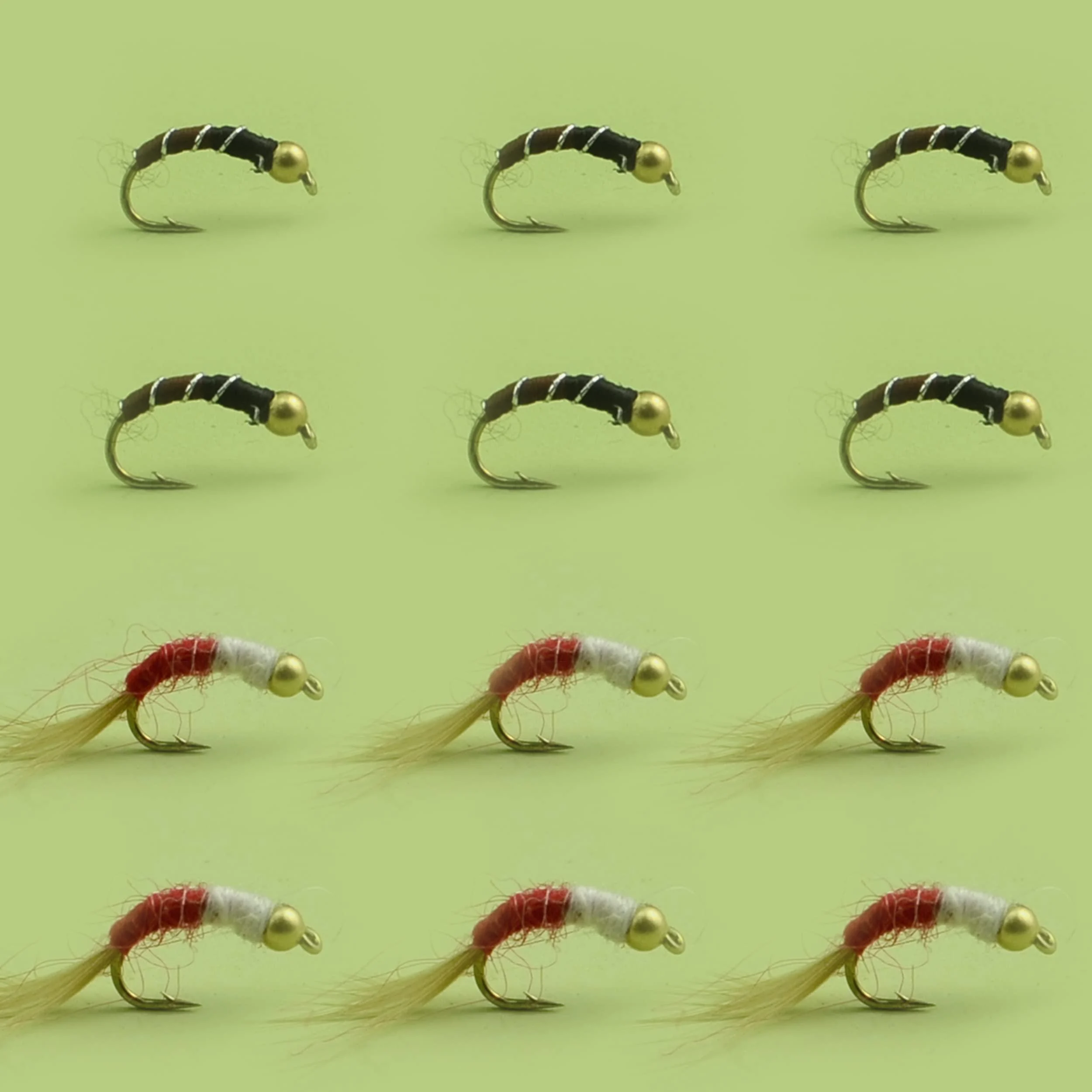 YAZHIDA | Fly Fishing | Fly Trout Kit | (Rainbow Warrior/Zebra 2-Tone)