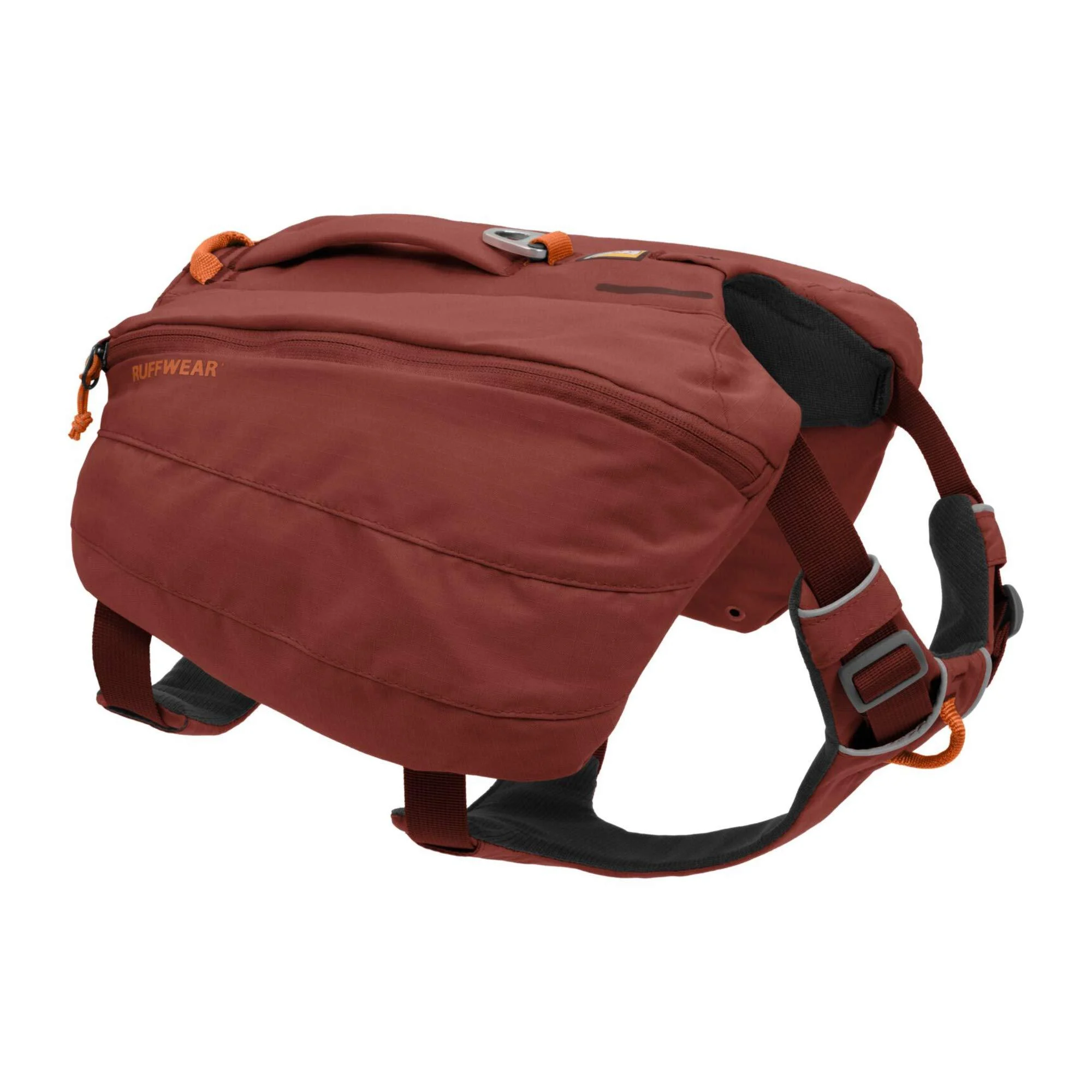 Ruffwear, Front Range Dog Day Pack, Backpack with Handle for Hikes & Day Trips, Red Clay, Medium Medium Red Clay