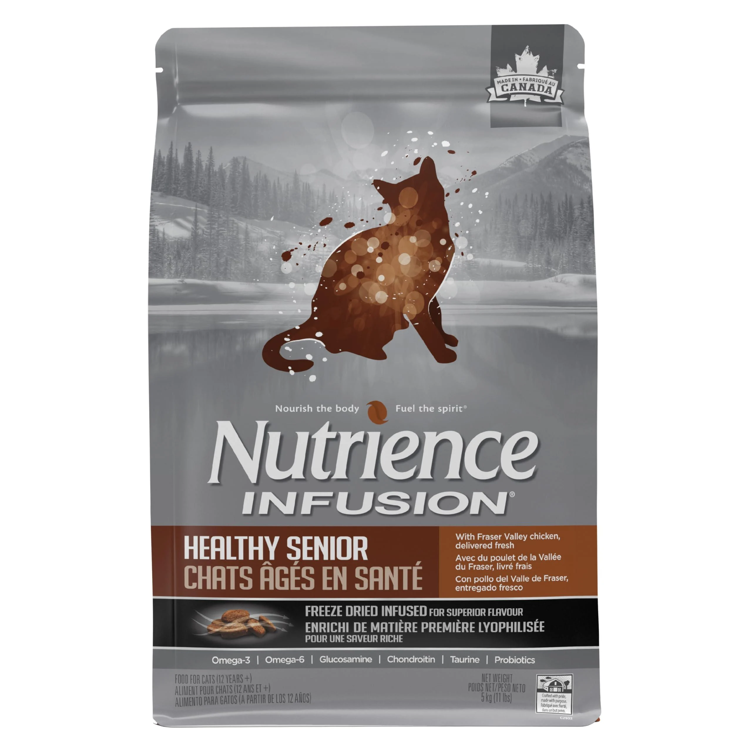 Nutrience Infusion Healthy Senior Cat Food Chicken 5 kg (11 lb) Bag