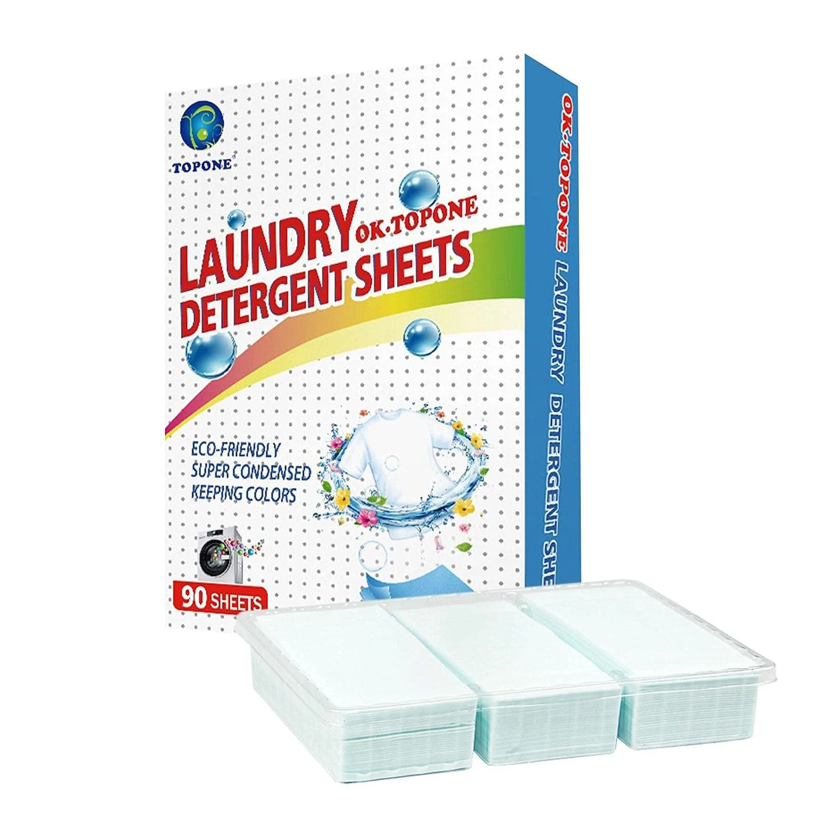 Laundry Detergent Laundry Tablets Eco-Friendly Ultra Concentrated Laundry Strips Nano Deep Decontamination Hand Care 180 Pieces