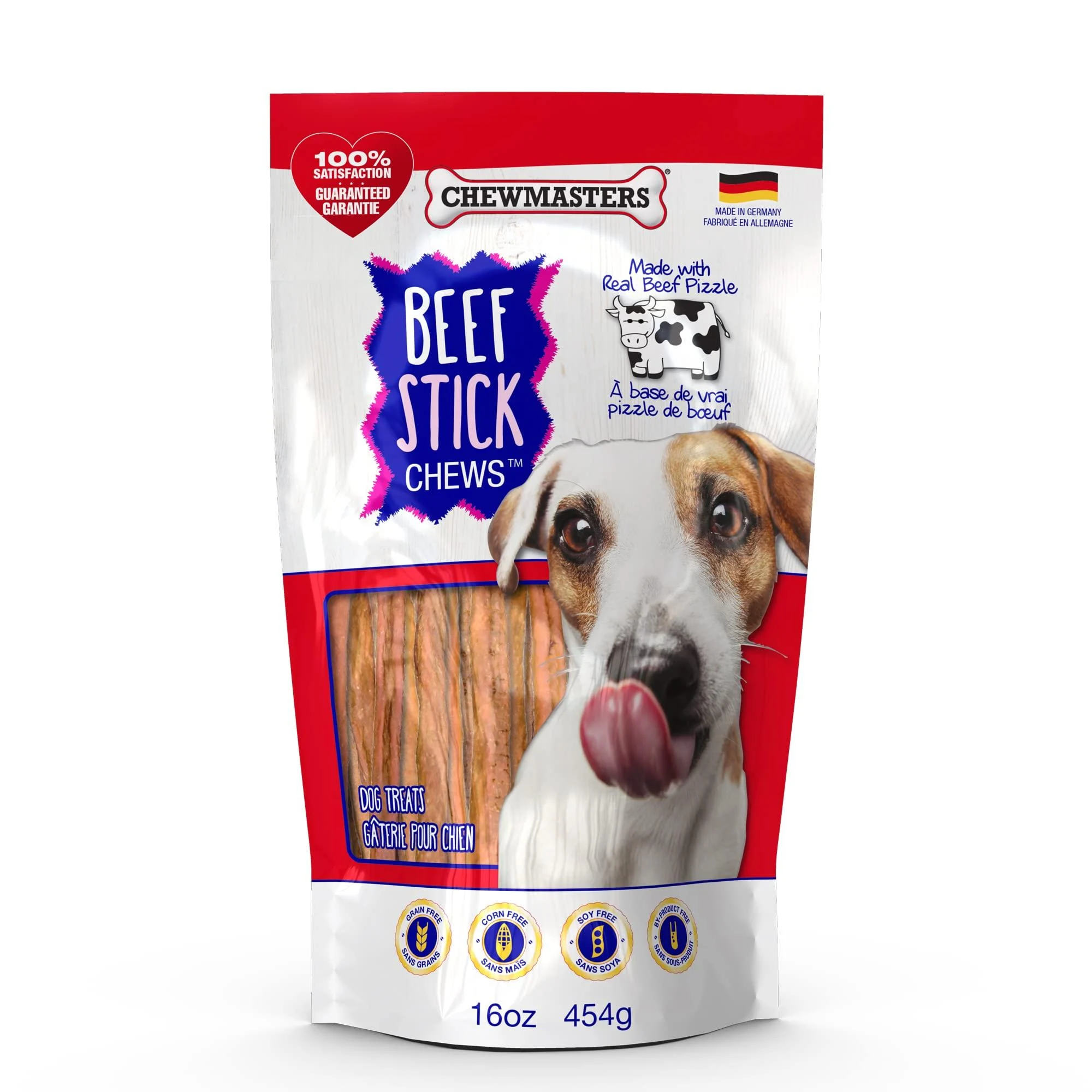 Chewmasters Beef Stick Chews 454g Dog Treats