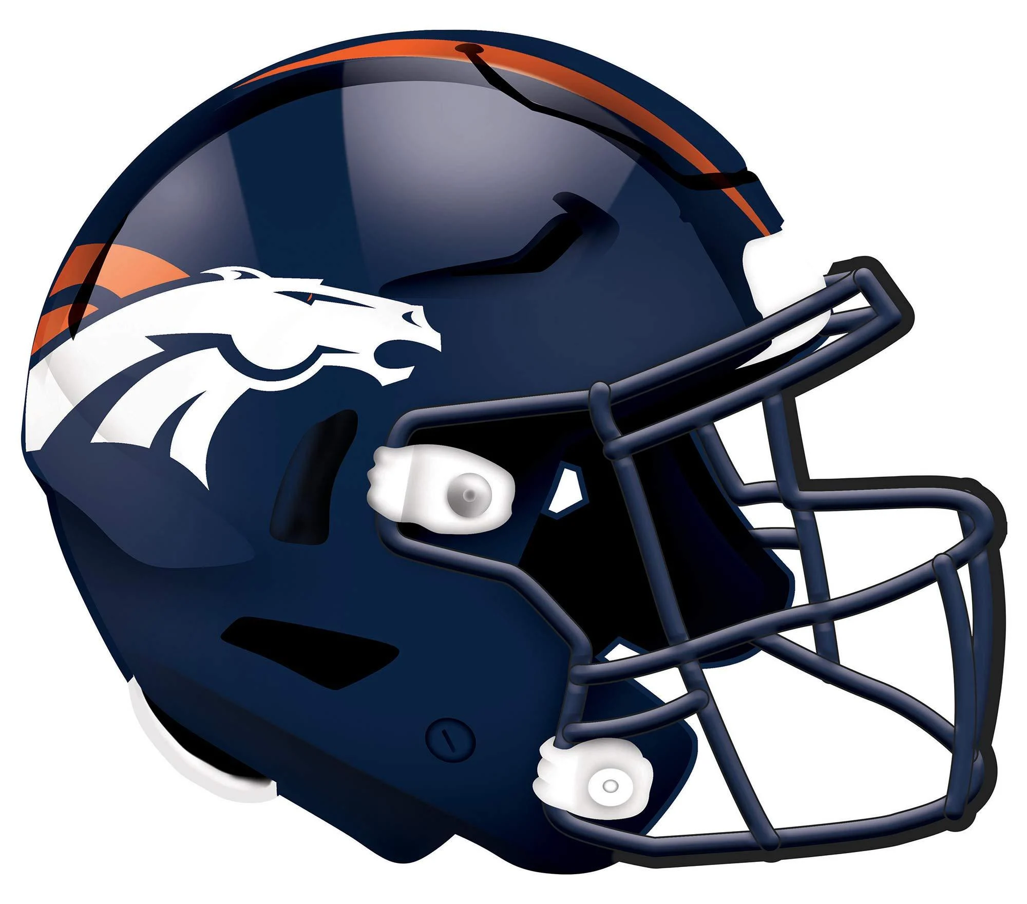 Fan Creations NFL Denver Broncos Unisex Denver Broncos Authentic Helmet, Team Color, 12 inch