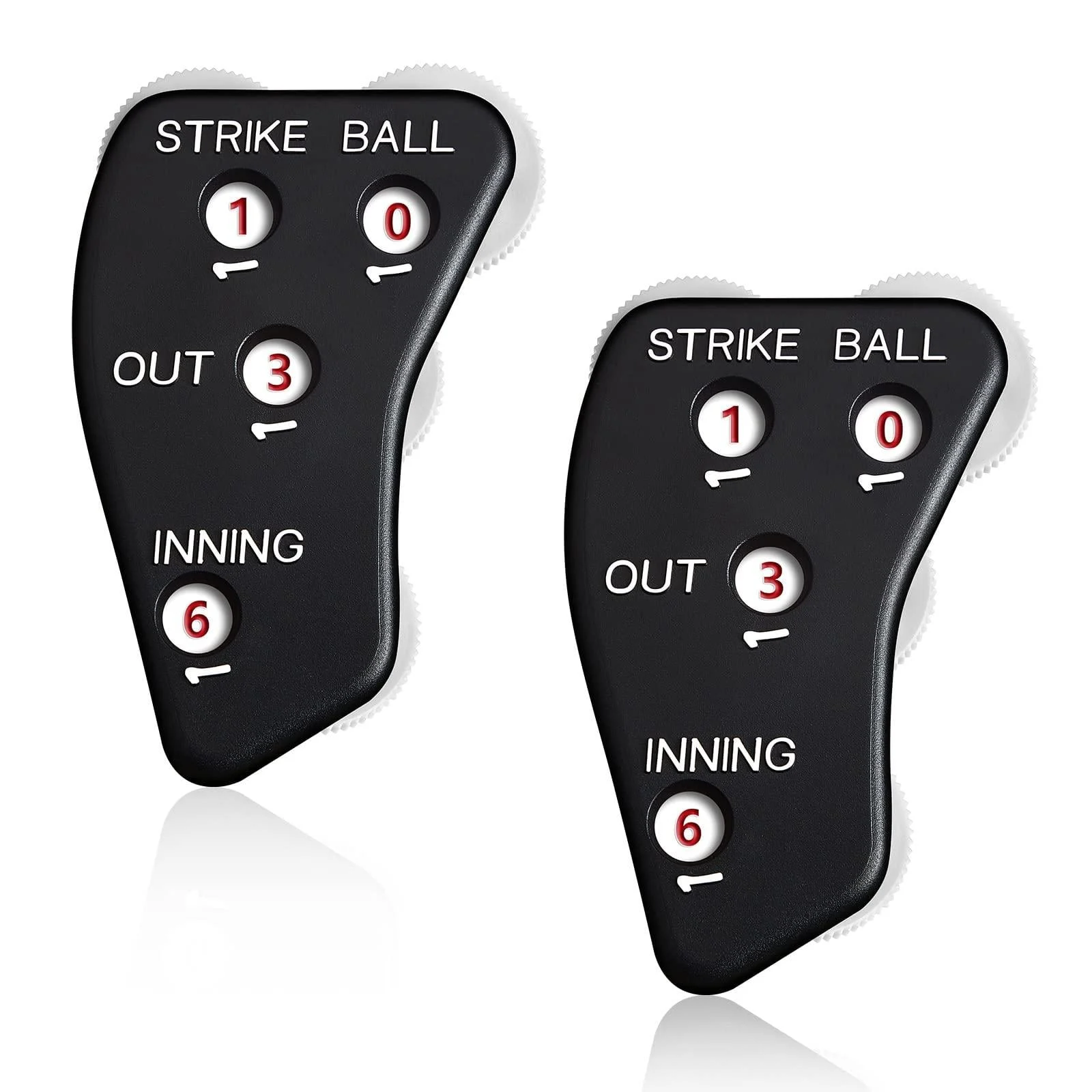 Deekin 4 Wheel Umpire Indicator Umpire Clicker Umpire Gear Baseball Clicker Outs Innings Balls and Strike Clicker for Softball 2