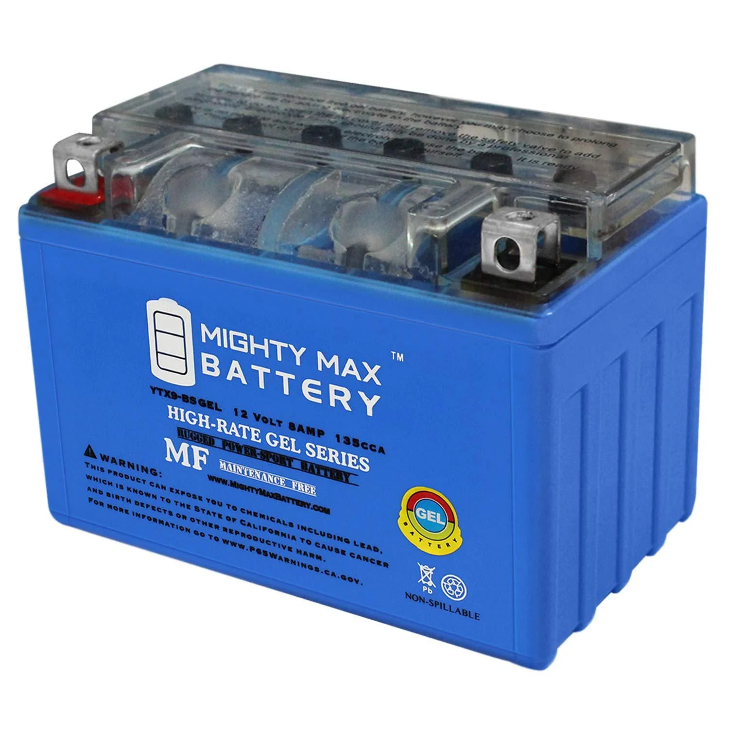 Mighty Max Battery YTX9-BS Gel Battery Replaces PTX9BS Predator Generator 8750 watt