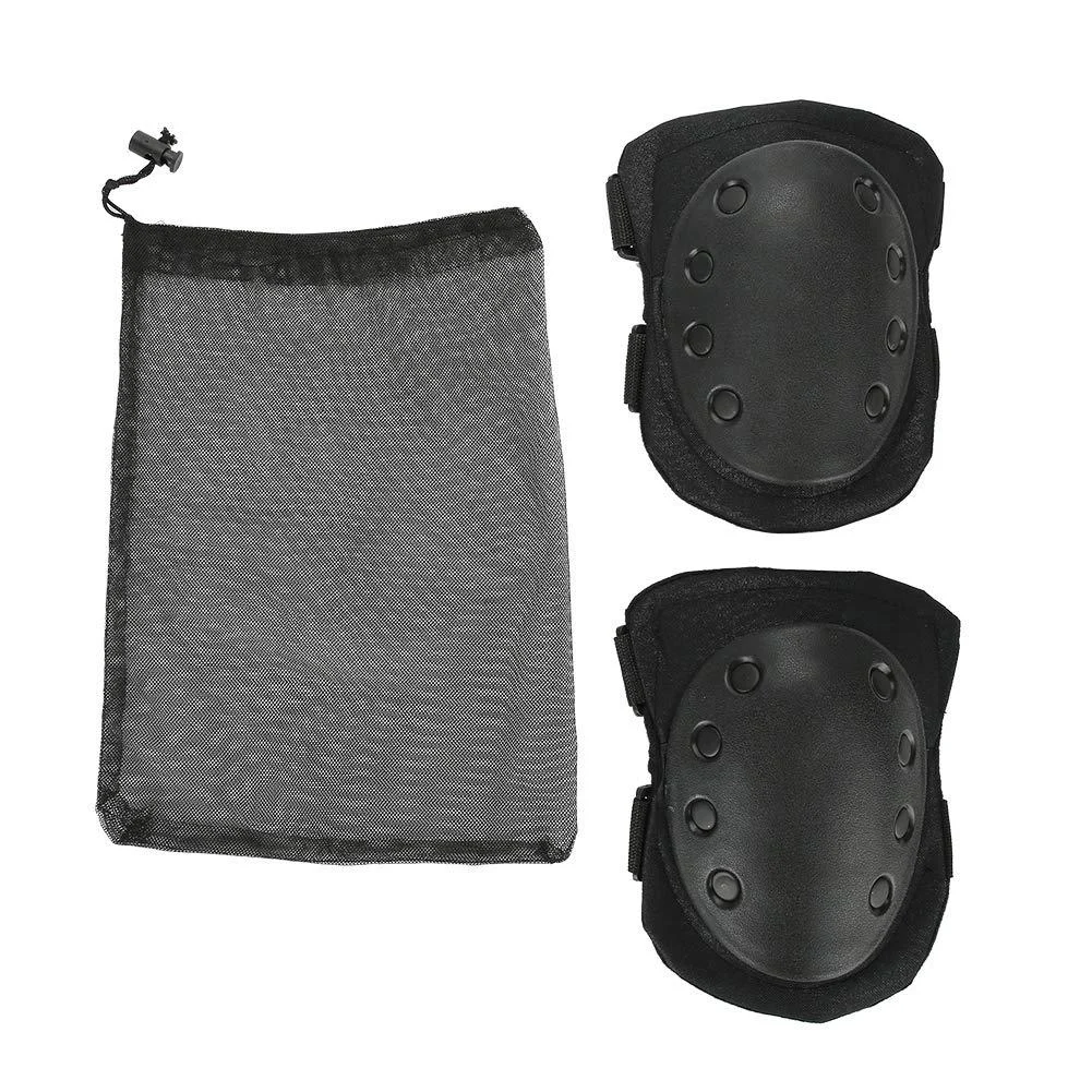 Knee Support 2 Pack Black Compression Knee Brace Knee Support Protective Knee Pads for Football for Basketball - BTER