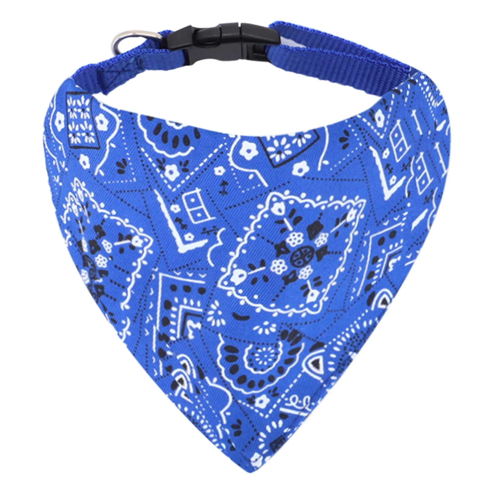 Dog Bandana Headscarves Pet Neckerchief Adjustable for Puppy Small Dog Cat (M Blue) M Blue - HRP