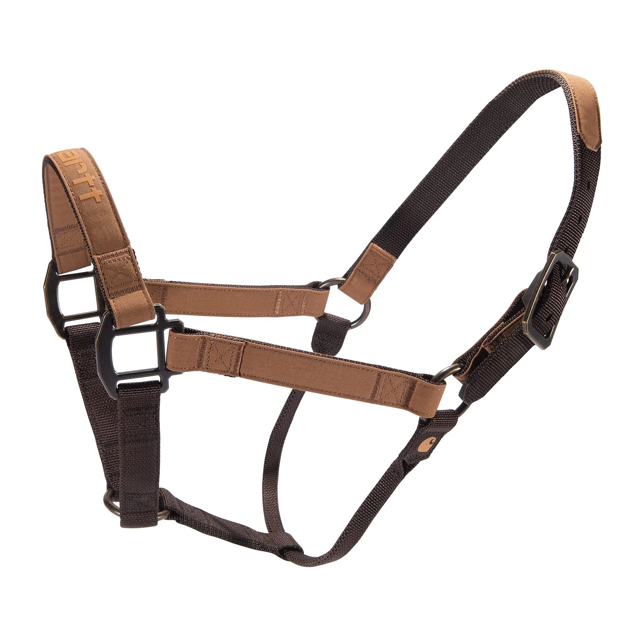 Carhartt Nylon Duck Horse Halter, Comfortable, Durable & Adjustable Rolled-Throat Horse Halter, Average